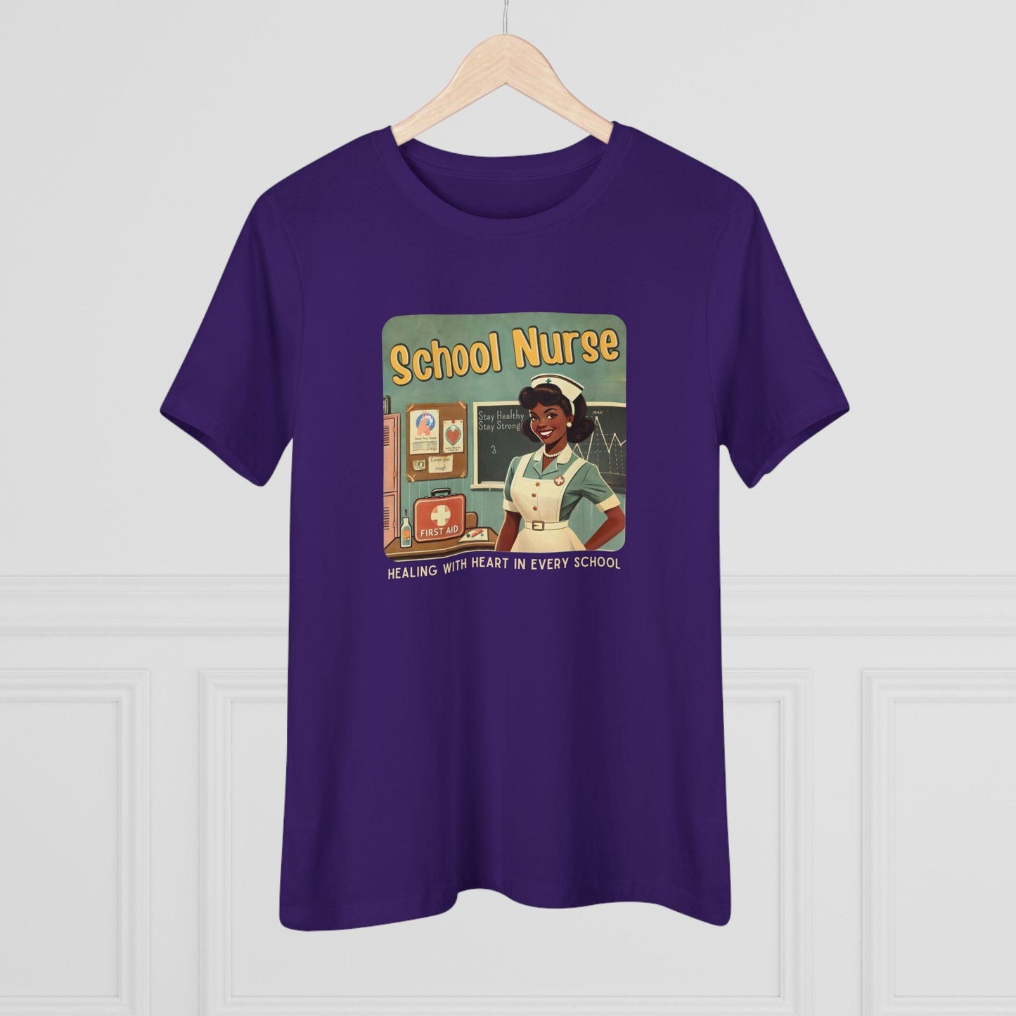 School Nurse Hero Tee (2) - Healing with Heart in Every School 🩺❤️ - Whippie's
