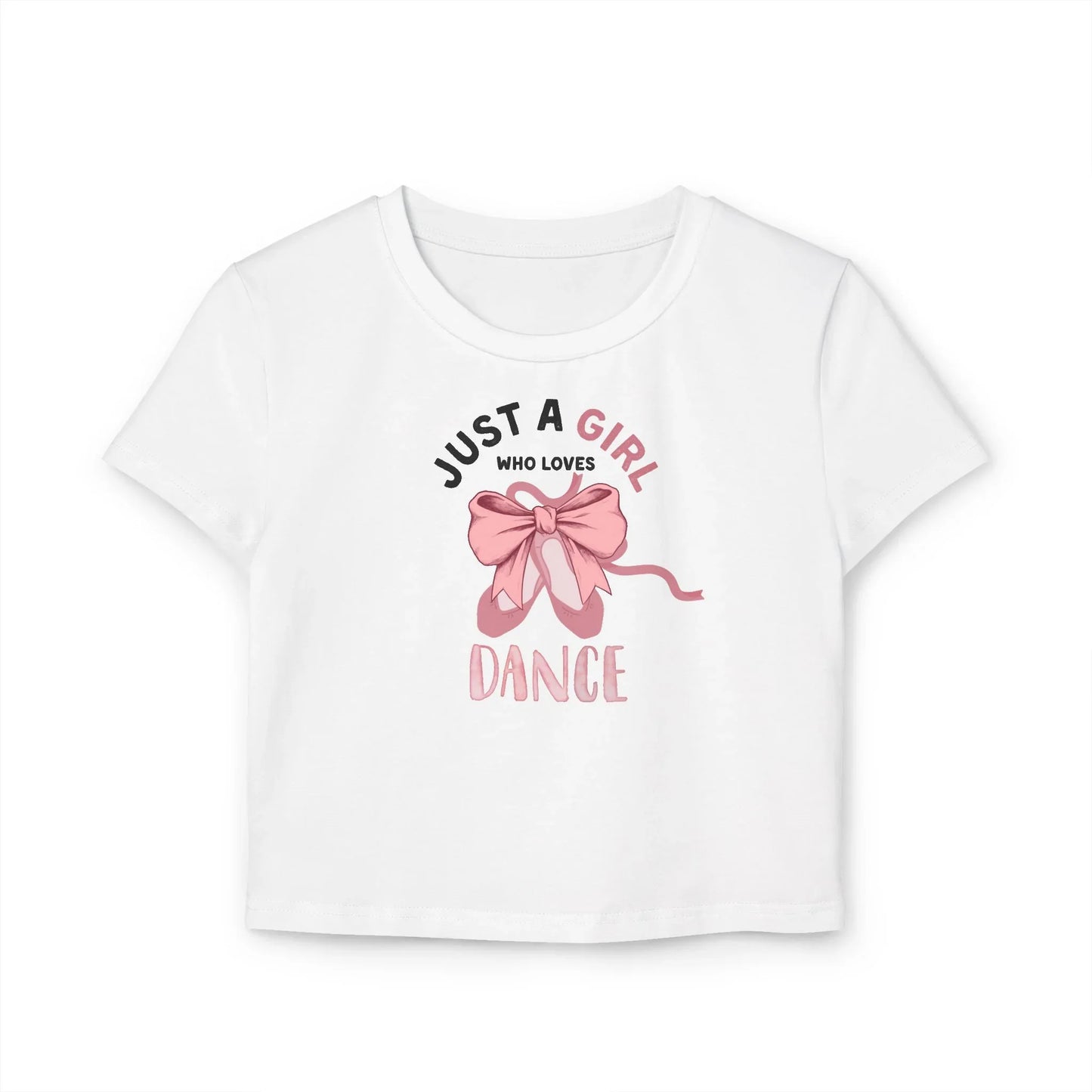 Just a Girl Who Loves... Graphic Women's Baby Tee | Choose Your Passion 💖 - Personalizable - Whippie's