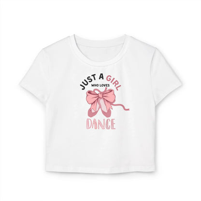 Just a Girl Who Loves... Graphic Women's Baby Tee | Choose Your Passion 💖 - Personalizable - Whippie's