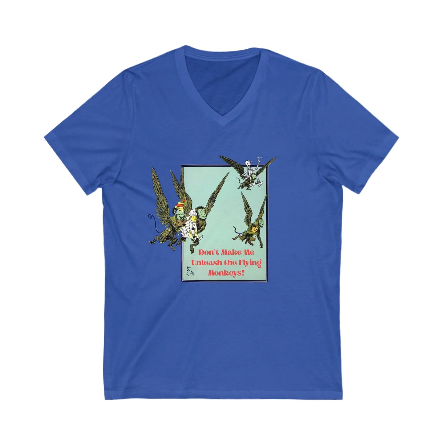 Wizard of Oz Don't Make Me Unleash the Flying Monkeys - V-neck Tee - Whippie's
