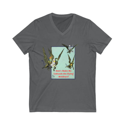 Wizard of Oz Don't Make Me Unleash the Flying Monkeys - V-neck Tee - Whippie's