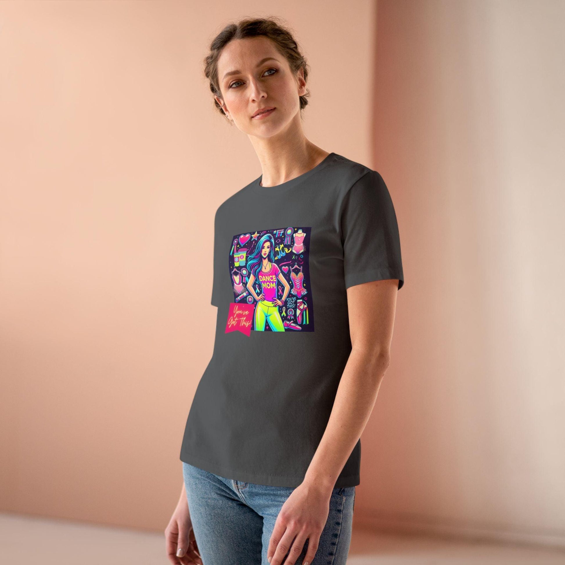 Dance Mom: You've Got This - Stylish Brunette Mom - Women's Softstyle Tee Celebrate Your Inner Dance Mom! - Whippie's