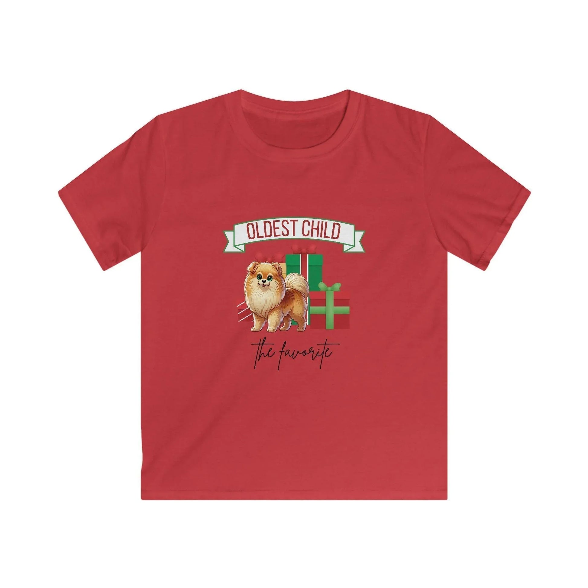 Oldest Child, The Favorite 🎁🐶 Pomeranian - Kids' Tee! 🎁👑 - Whippie's