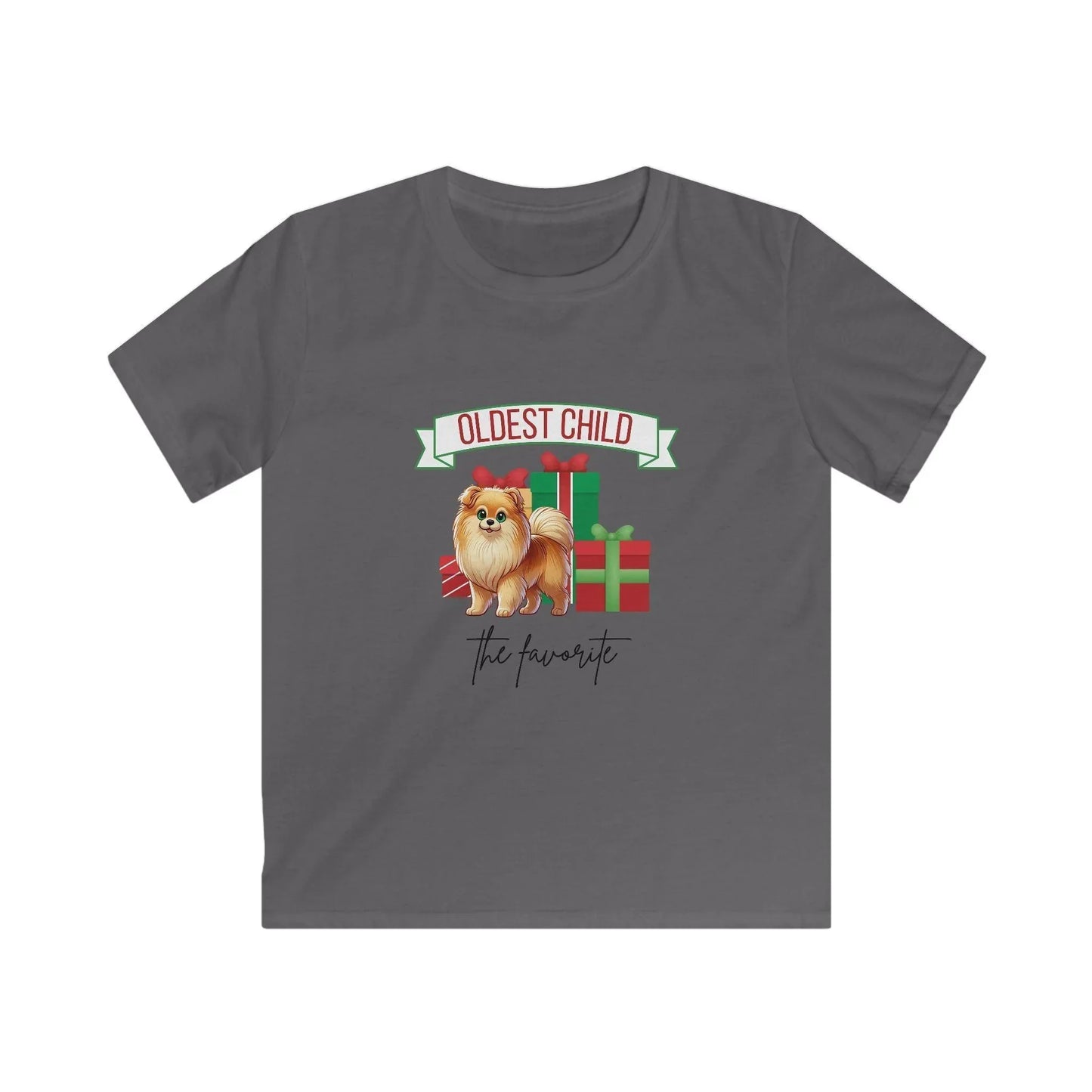 Oldest Child, The Favorite 🎁🐶 Pomeranian - Kids' Tee! 🎁👑 - Whippie's