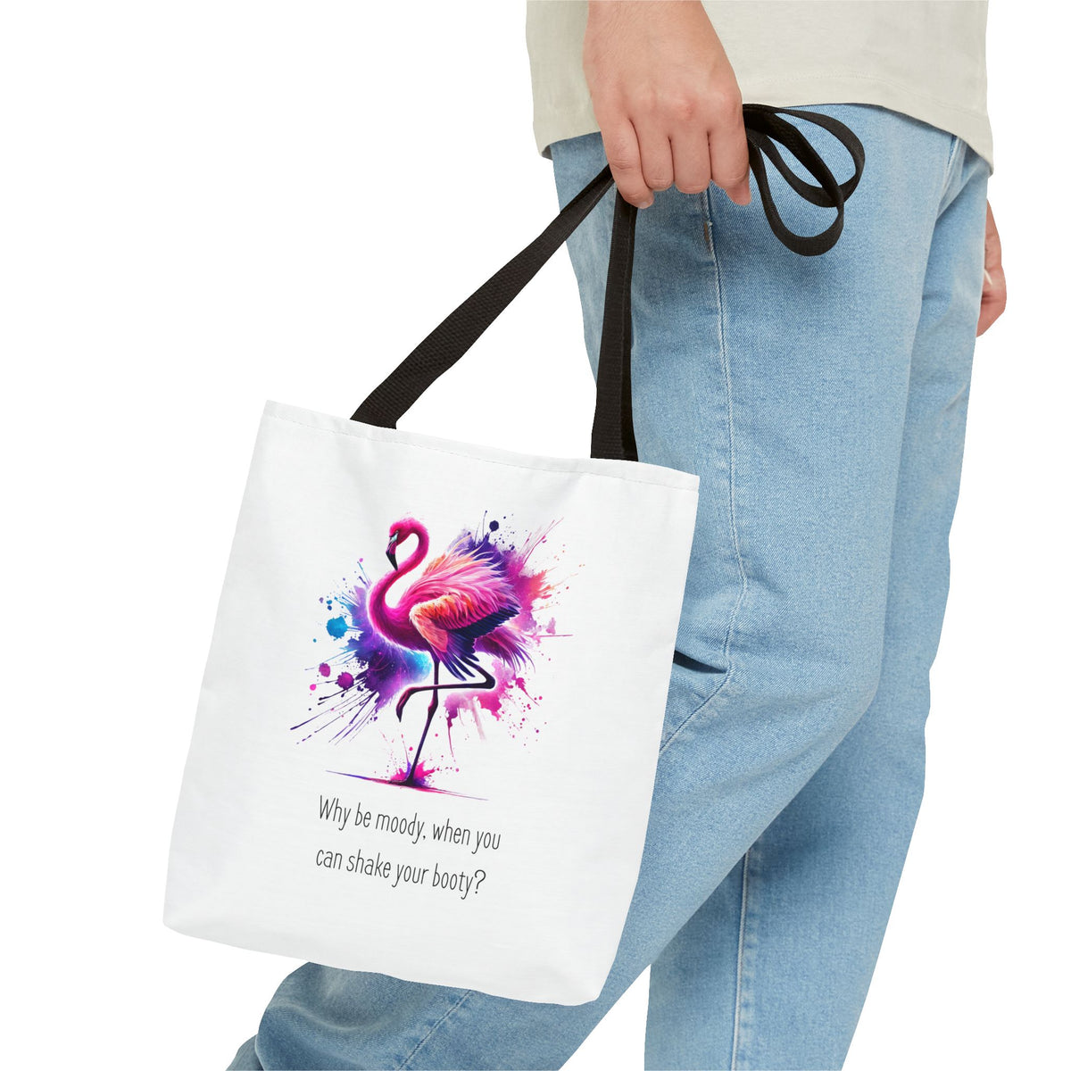 Shake Your Booty Flamingo Tote Bag | Dance Gift