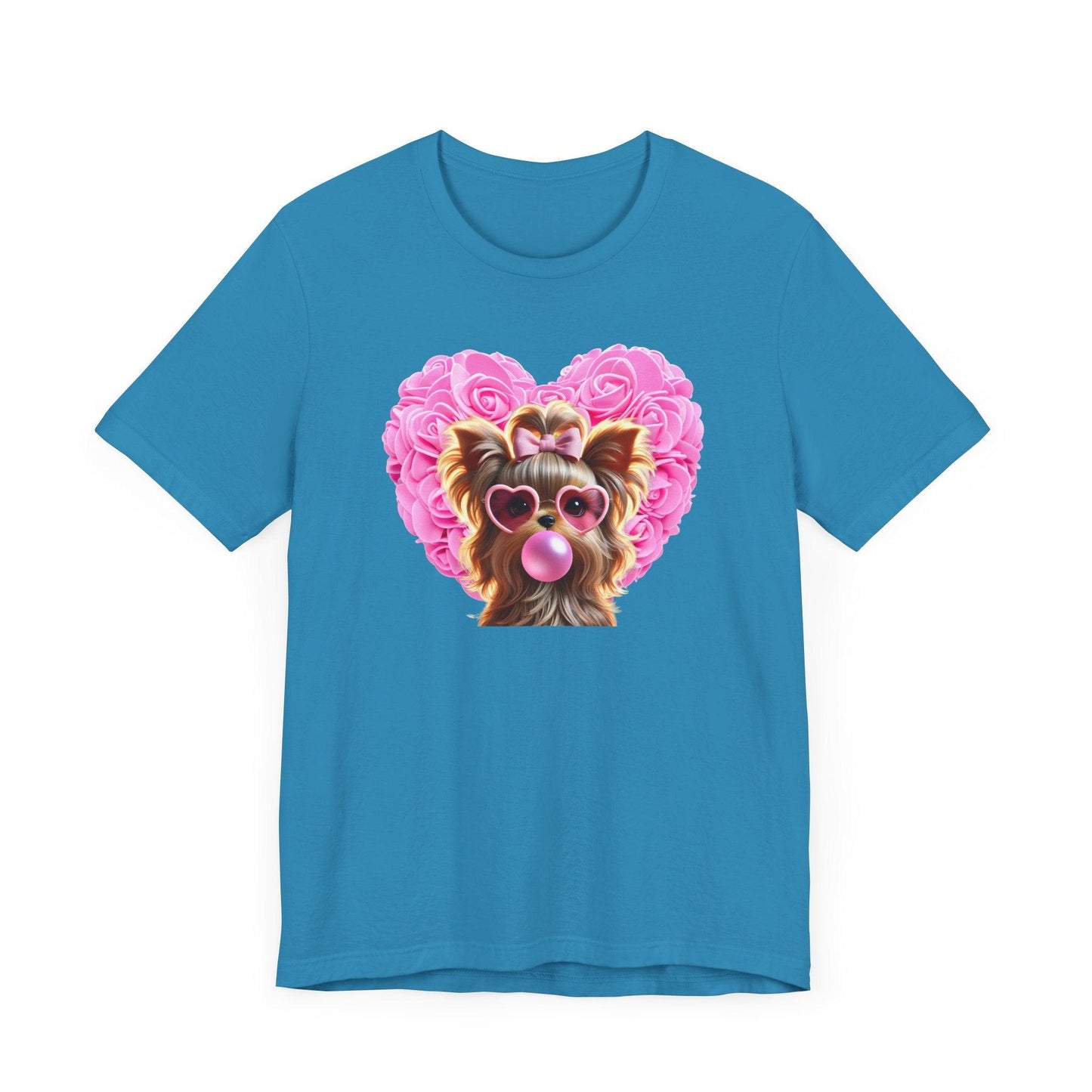 Yorkie Love Unisex Jersey Tee - 💖 Cuteness Overload! 💖 - Whippie's