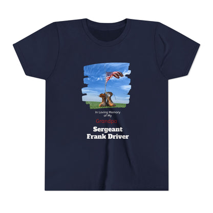 Memorial Day Military Boots - Youth T-shirt - Personalizable