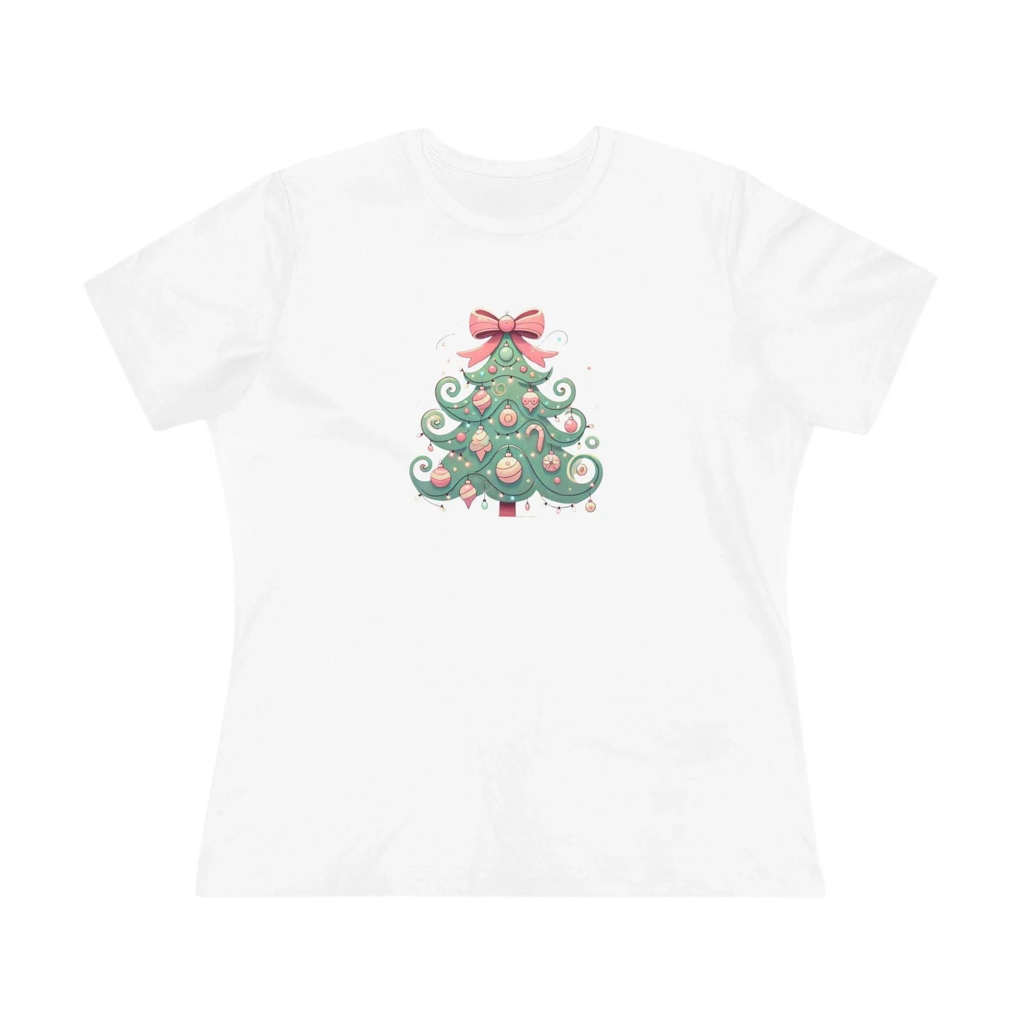 🎄💖 Pastel Dream Christmas Tree ✨🎀 - Women's Softstyle Tee - Whippie's