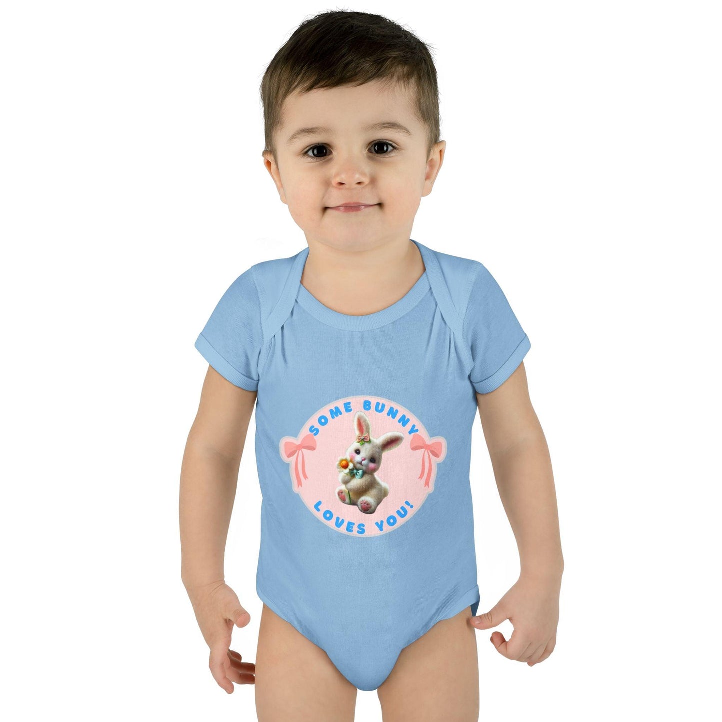 Some Bunny Loves You Baby Onesie - Hop into Easter with Adorable Style! 🐰💖 - Whippie's