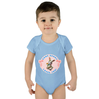 Some Bunny Loves You Baby Onesie - Hop into Easter with Adorable Style! 🐰💖 - Whippie's