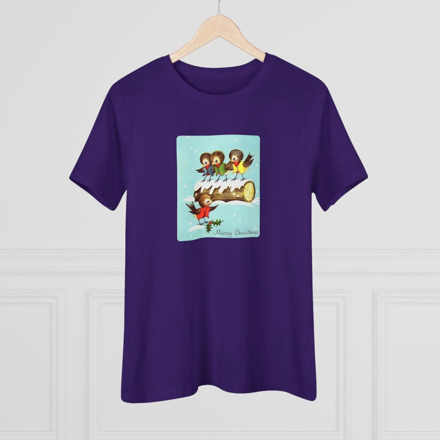 Merry Christmas Song Birds - Women's Tee - Whippie's