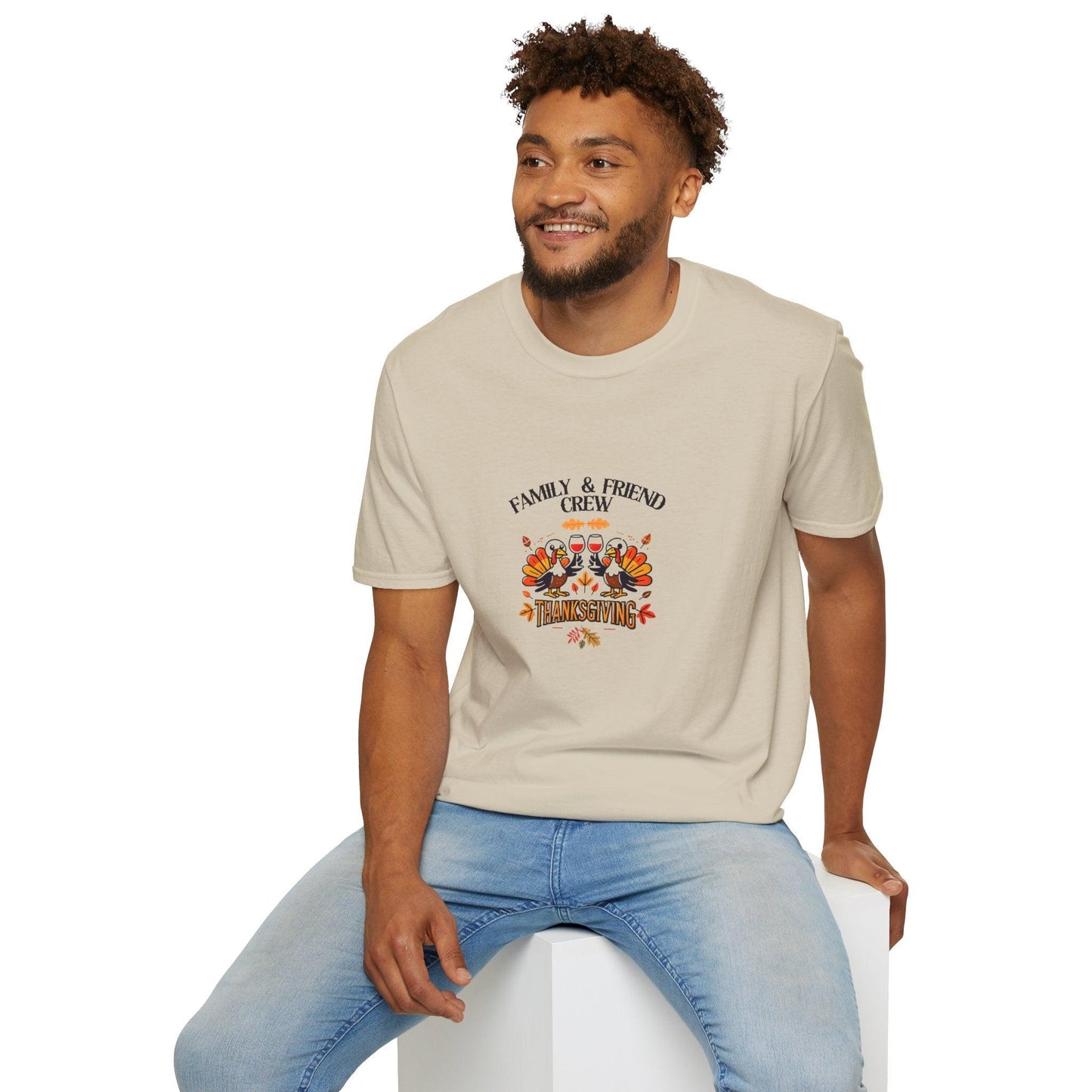 Thanksgiving Family & Friends Crew - Cheers to the Crew! 🦃🥂🍁 Unisex T-Shirt - Whippie's