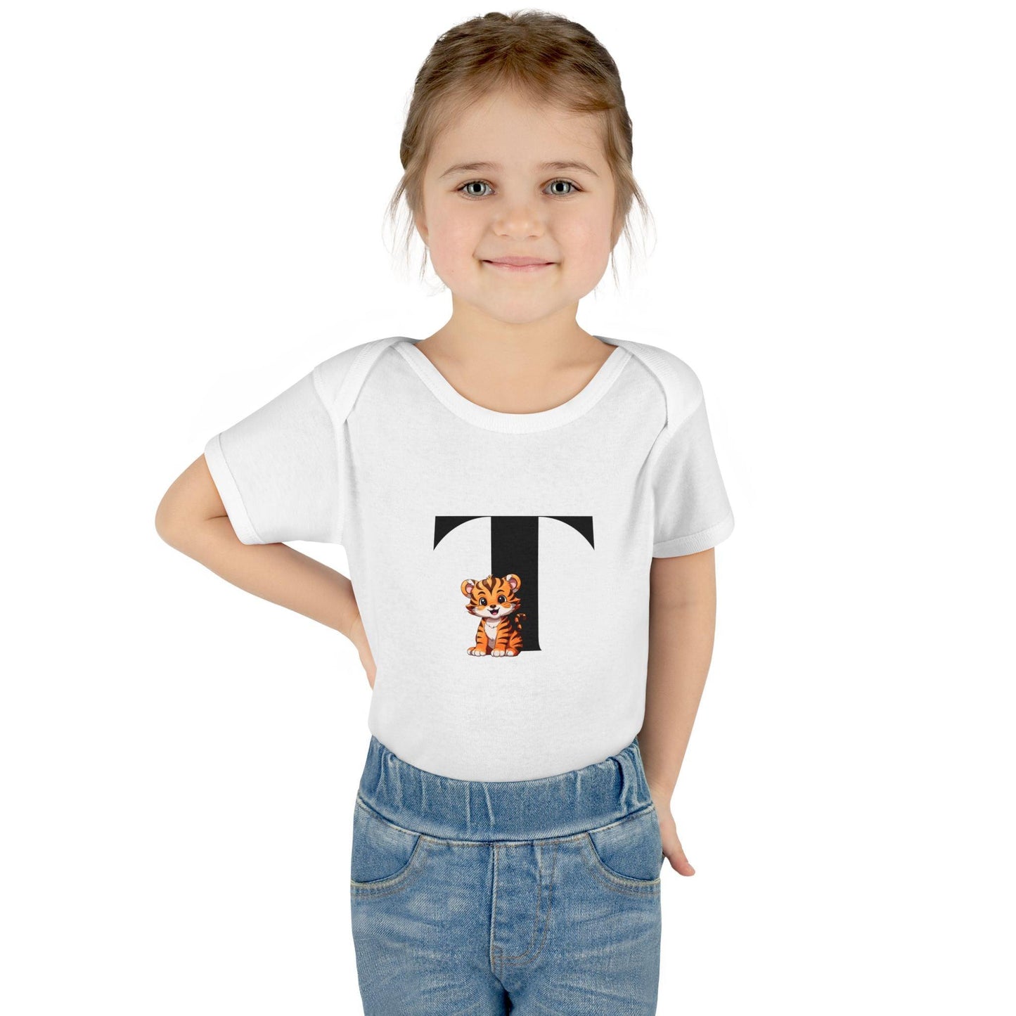 Alphabet Adventures: Letter T - Terrific Tiger Baby Onesie T is for Terrific Tiger! - Whippie's