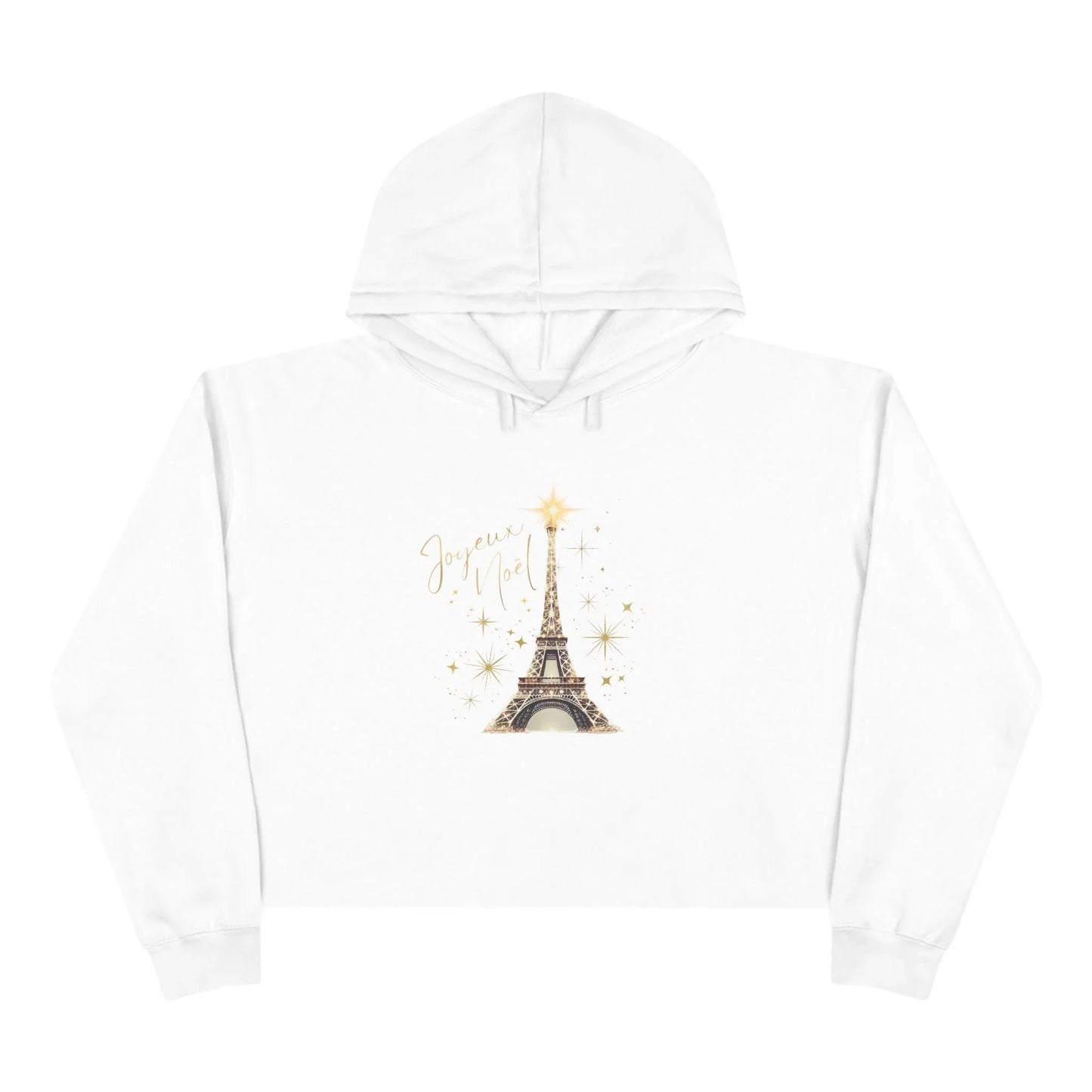 ✨ Joyeux Noël - Women's Cropped Hoodie 🗼 - Whippie's