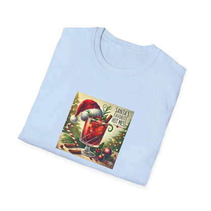 Santa's Favorite Hot Mess 🎅🎄🍹 - Unisex Softstyle T-shirt - Whippie's