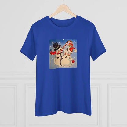 Snow Couple Mistletoe - Women's Softstyle Tee - Whippie's