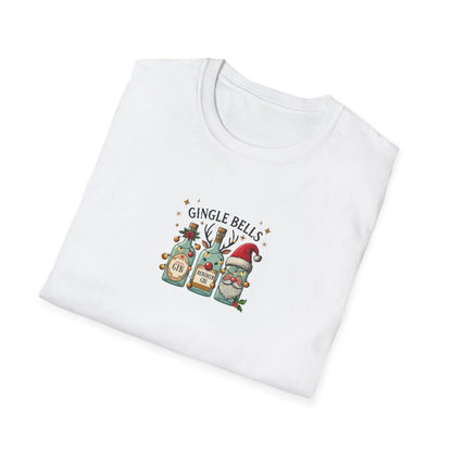 Gingle Bells, Gin All the Way! 🎄🎅🍸 - Unisex Softstyle T-shirt - Whippie's