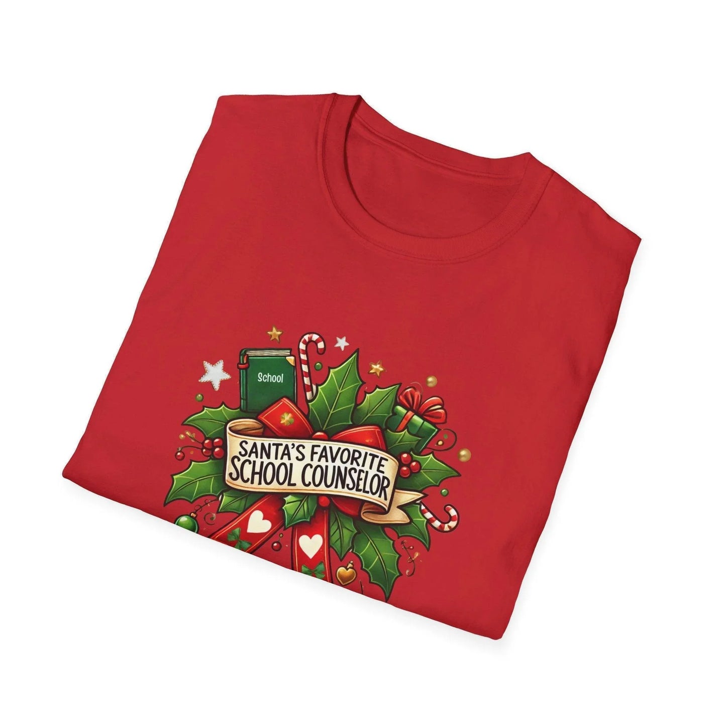 Santa's Favorite School Counselor Unisex Tee 🍎🎅 - Whippie's