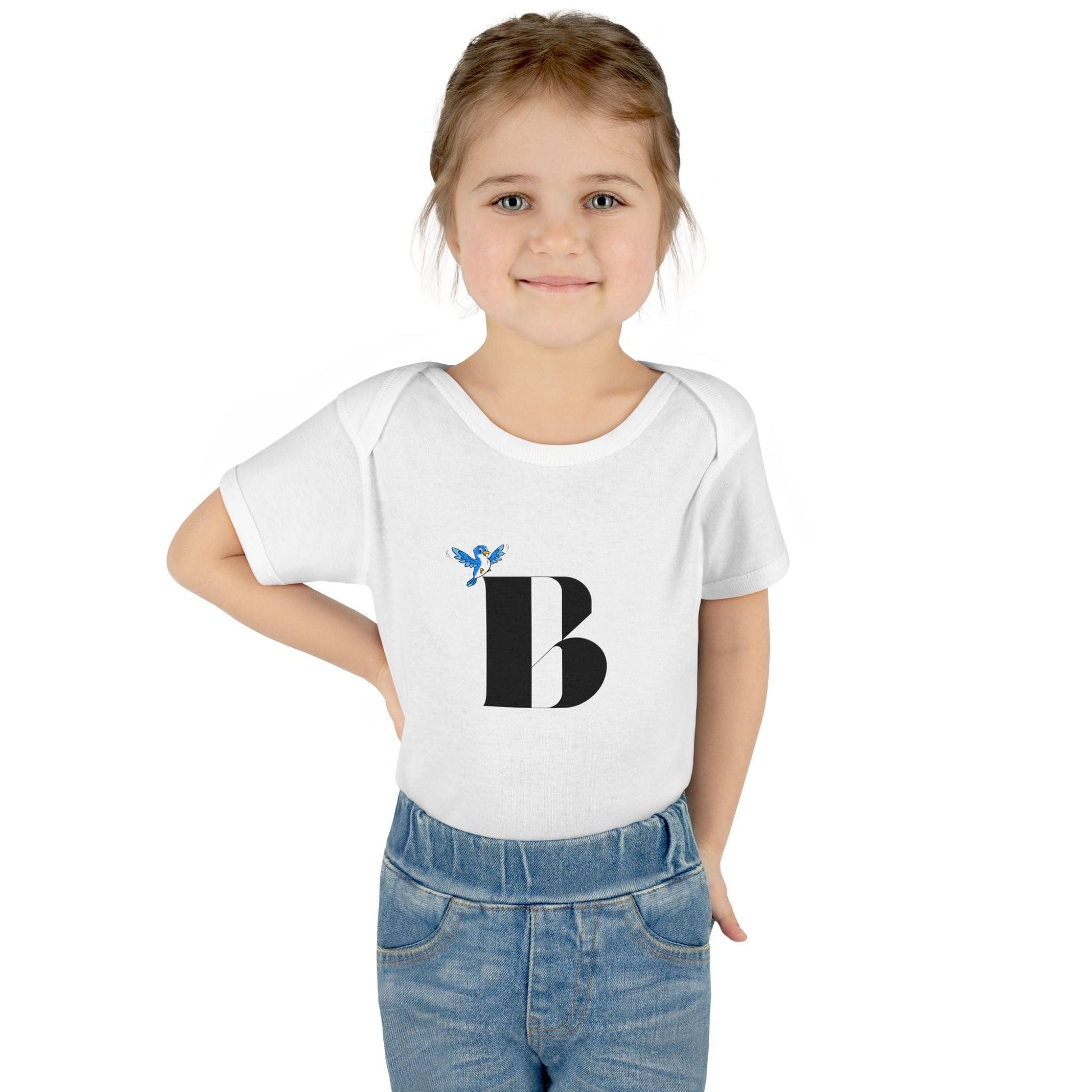 Alphabet Adventures: Letter B - Beautiful Bluebird Baby Onesie B is for Beautiful Bluebird! - Whippie's