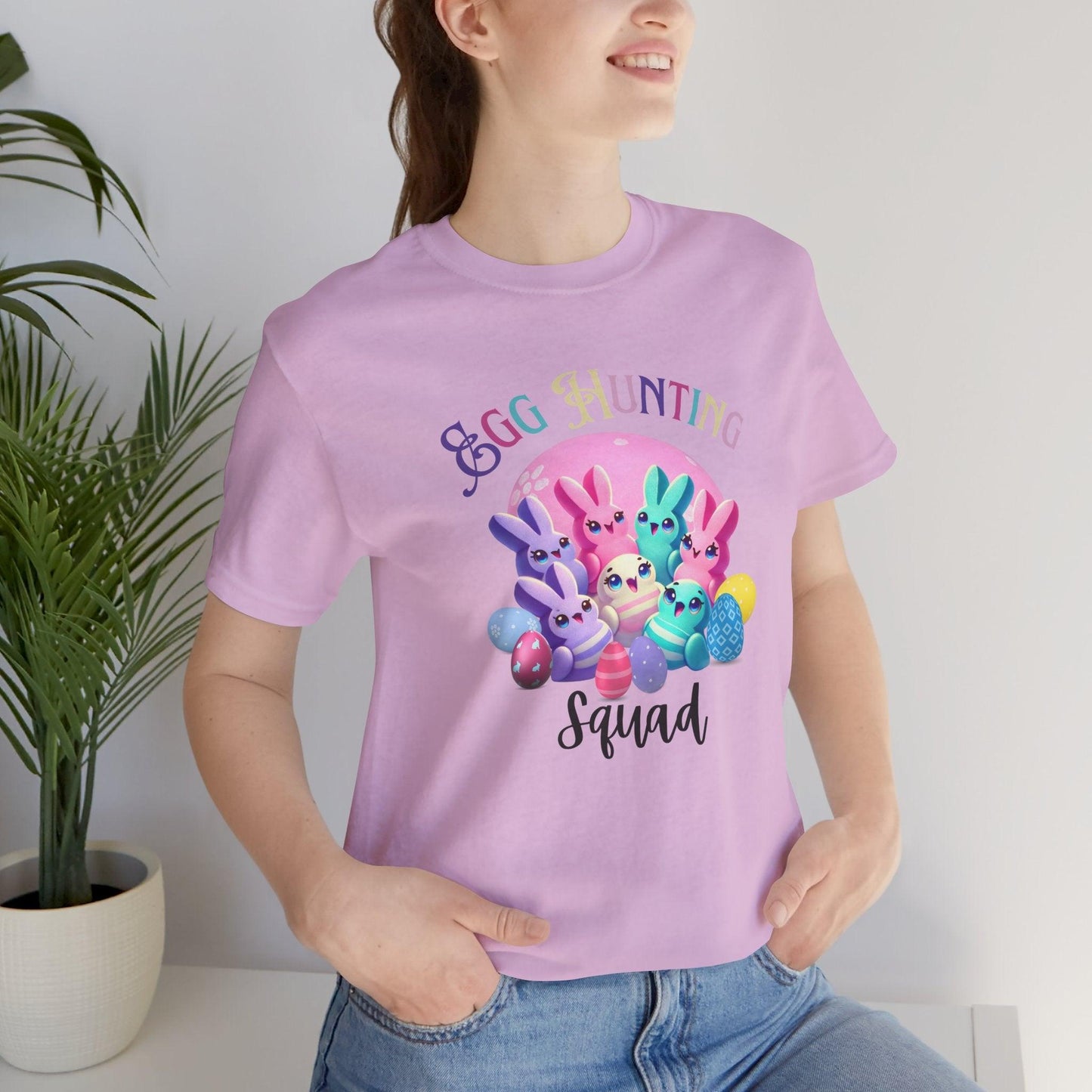 Egg Hunting Squad Unisex Jersey Tee - 🐣🐰 Hop into Easter Fun! 🐰🐣 - Whippie's