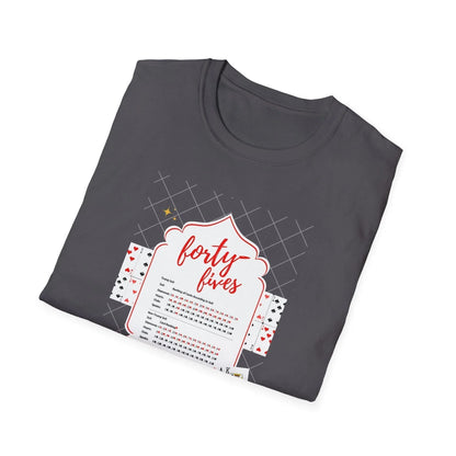 Forty-Fives Card Rankings - Unisex T-Shirt - Whippie's