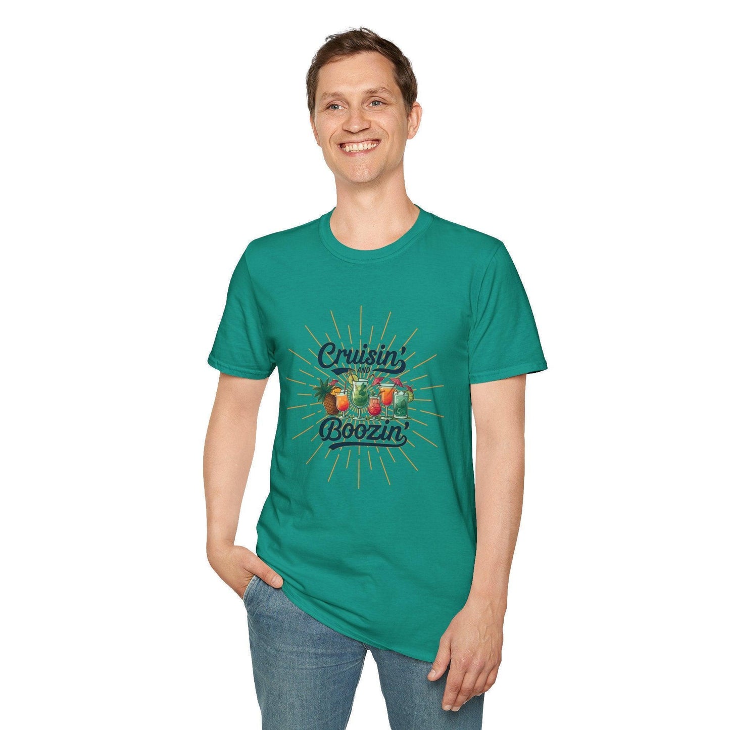 Cruisin' and Boozin Unisex Tee 🛳️🍹 - Whippie's