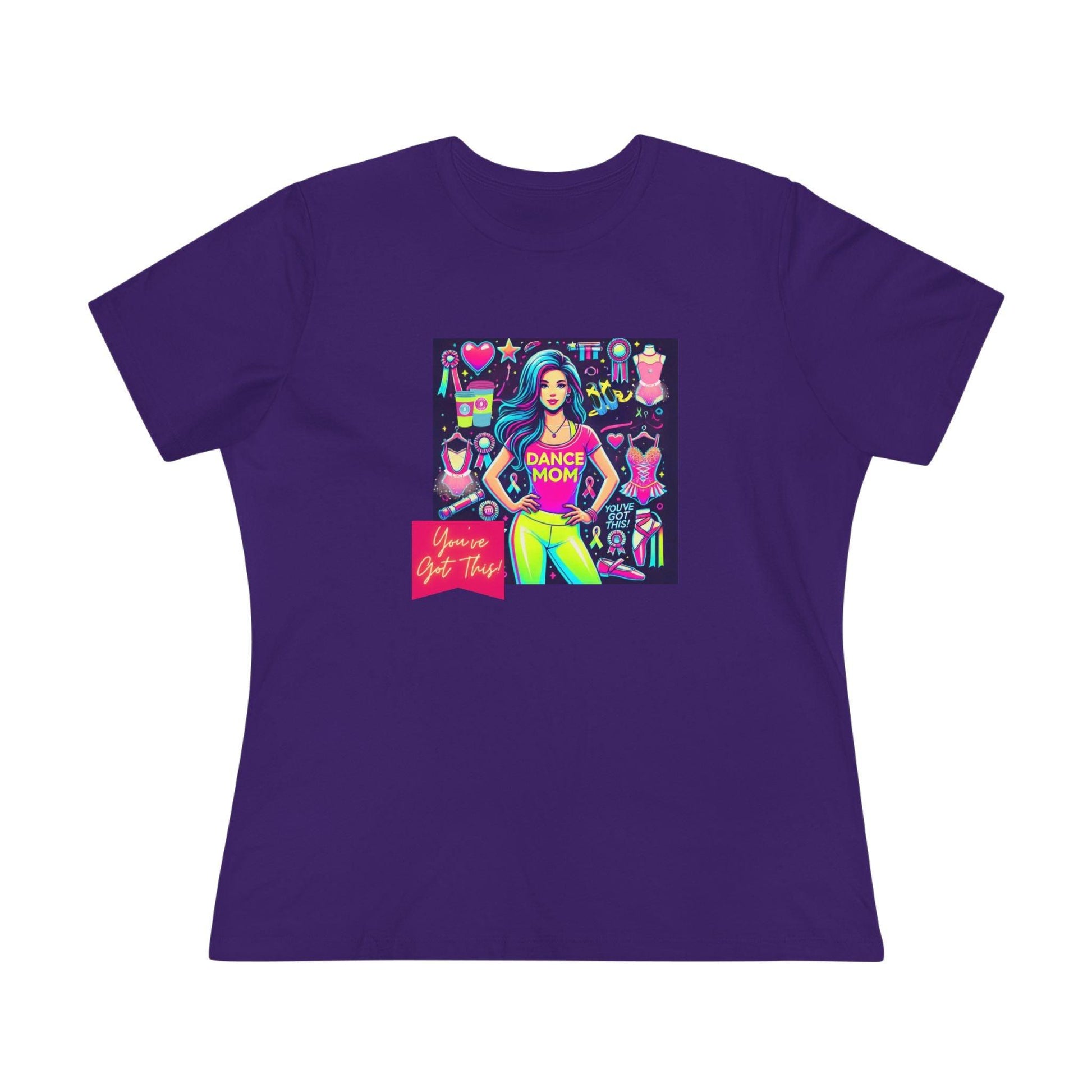 Dance Mom: You've Got This - Stylish Brunette Mom - Women's Softstyle Tee Celebrate Your Inner Dance Mom! - Whippie's