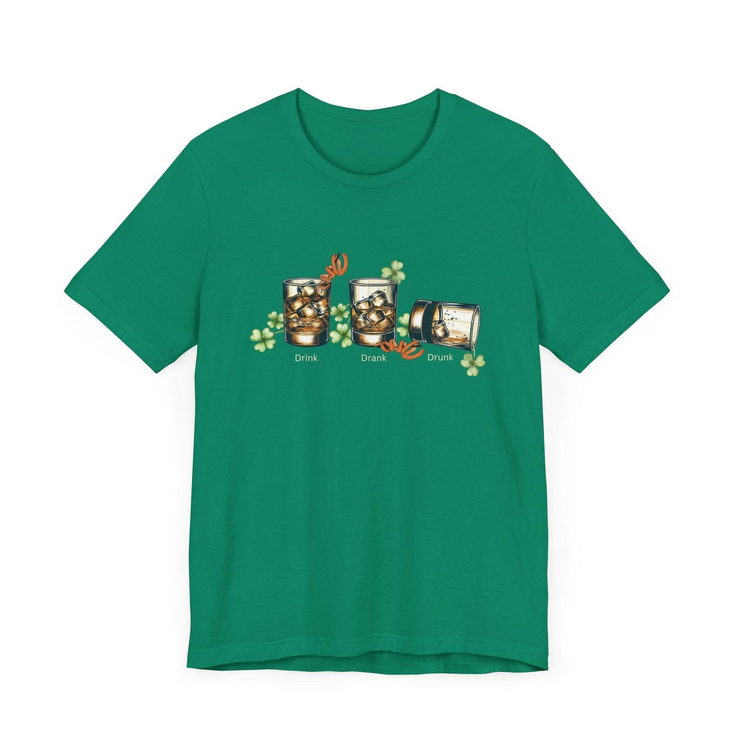 Drink, Drunk, Drunk Unisex Jersey St. Patrick's Day Tee 🥃🍀 - Whippie's