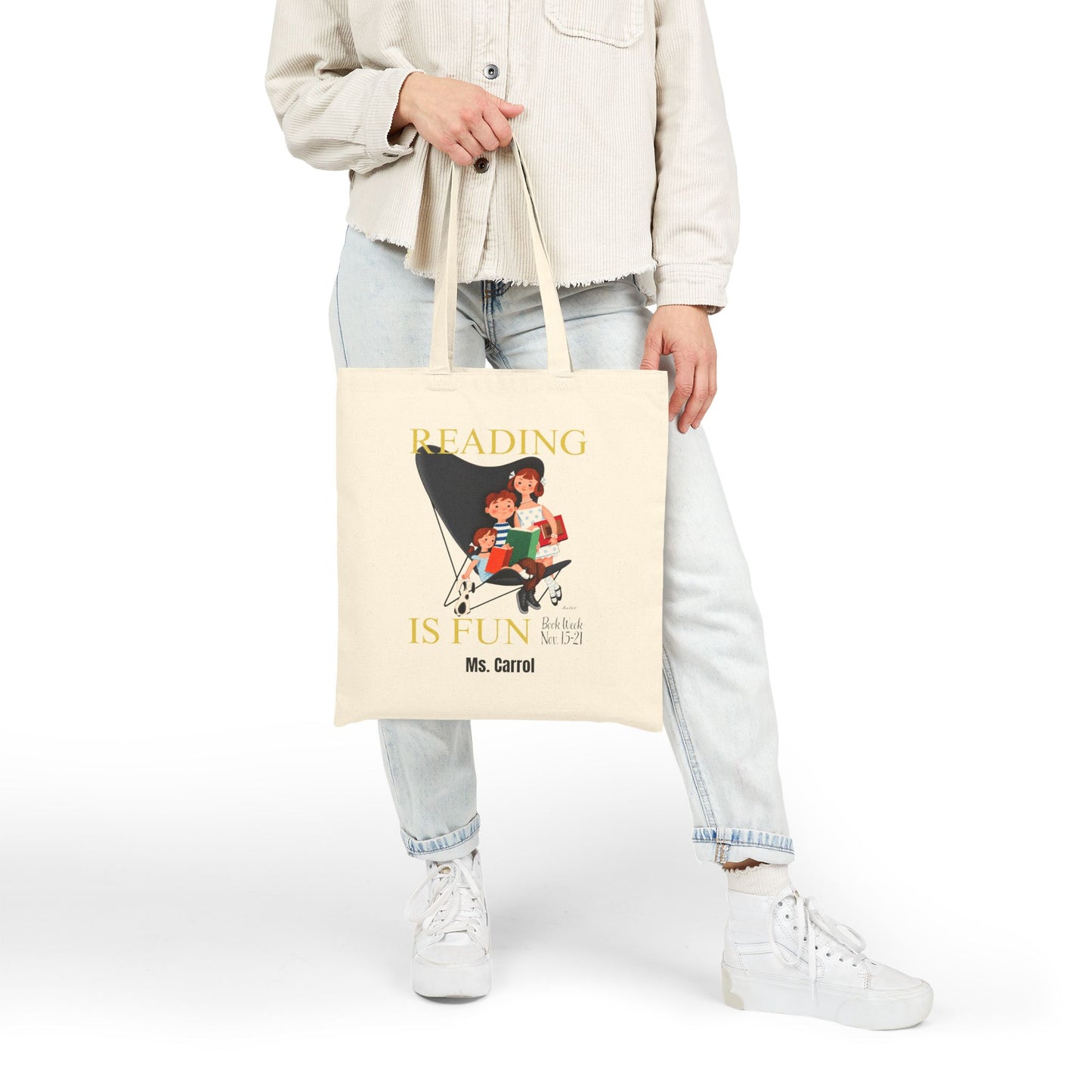 Reading Is Fun Retro Book Tote Bag (1953)