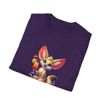 Fennec Fox Cocktail - Cheers to Good Times and Smiles! Unisex T-shirt