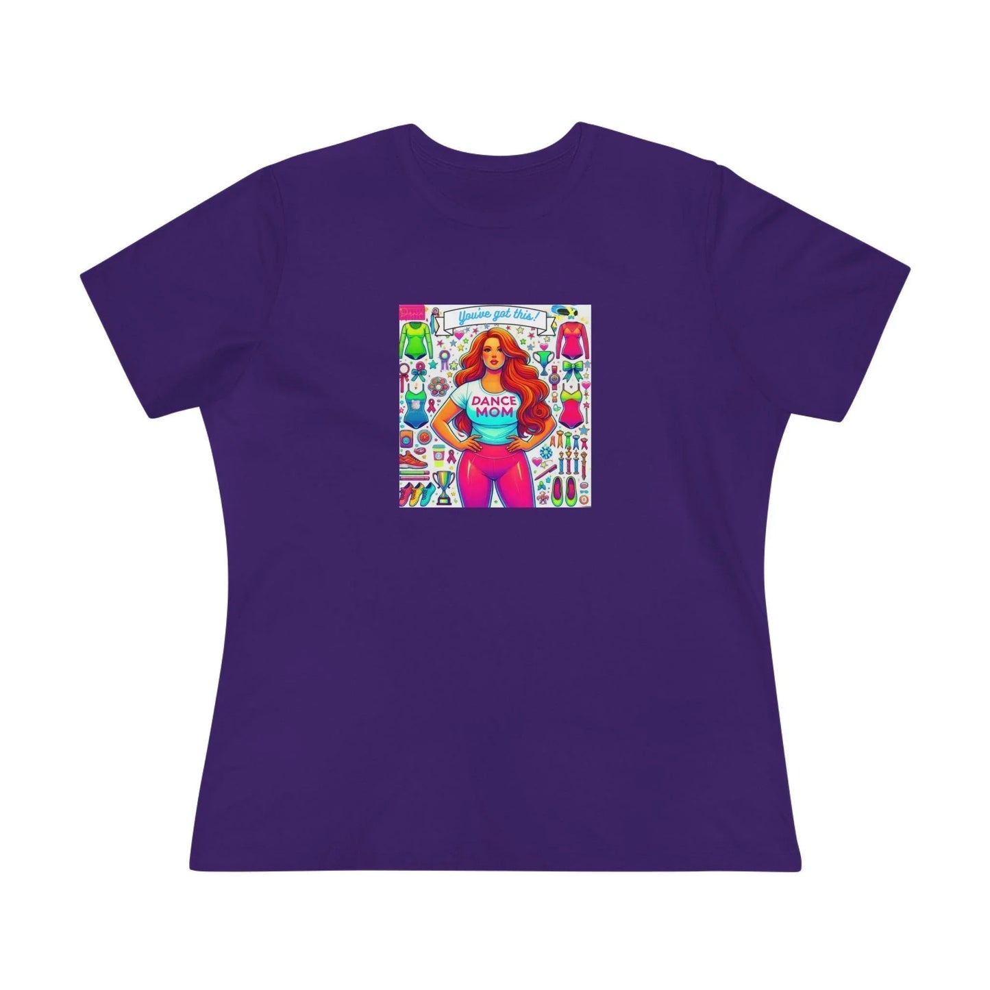 Dance Mom: You've Got This - Red Hair Mom - Curvy - Women's Softstyle Tee - Whippie's