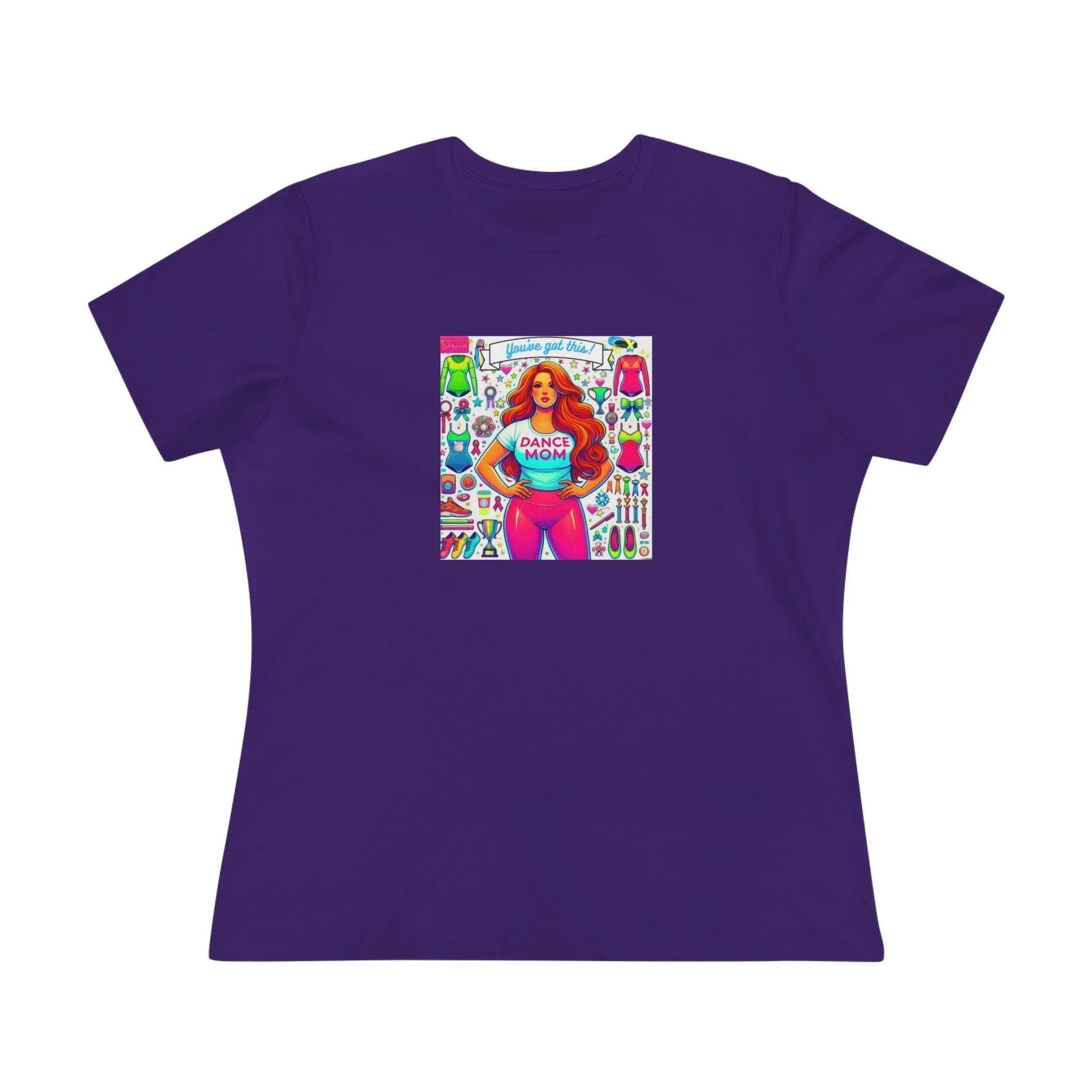 Dance Mom: You've Got This - Red Hair Mom - Curvy - Women's Softstyle Tee - Whippie's