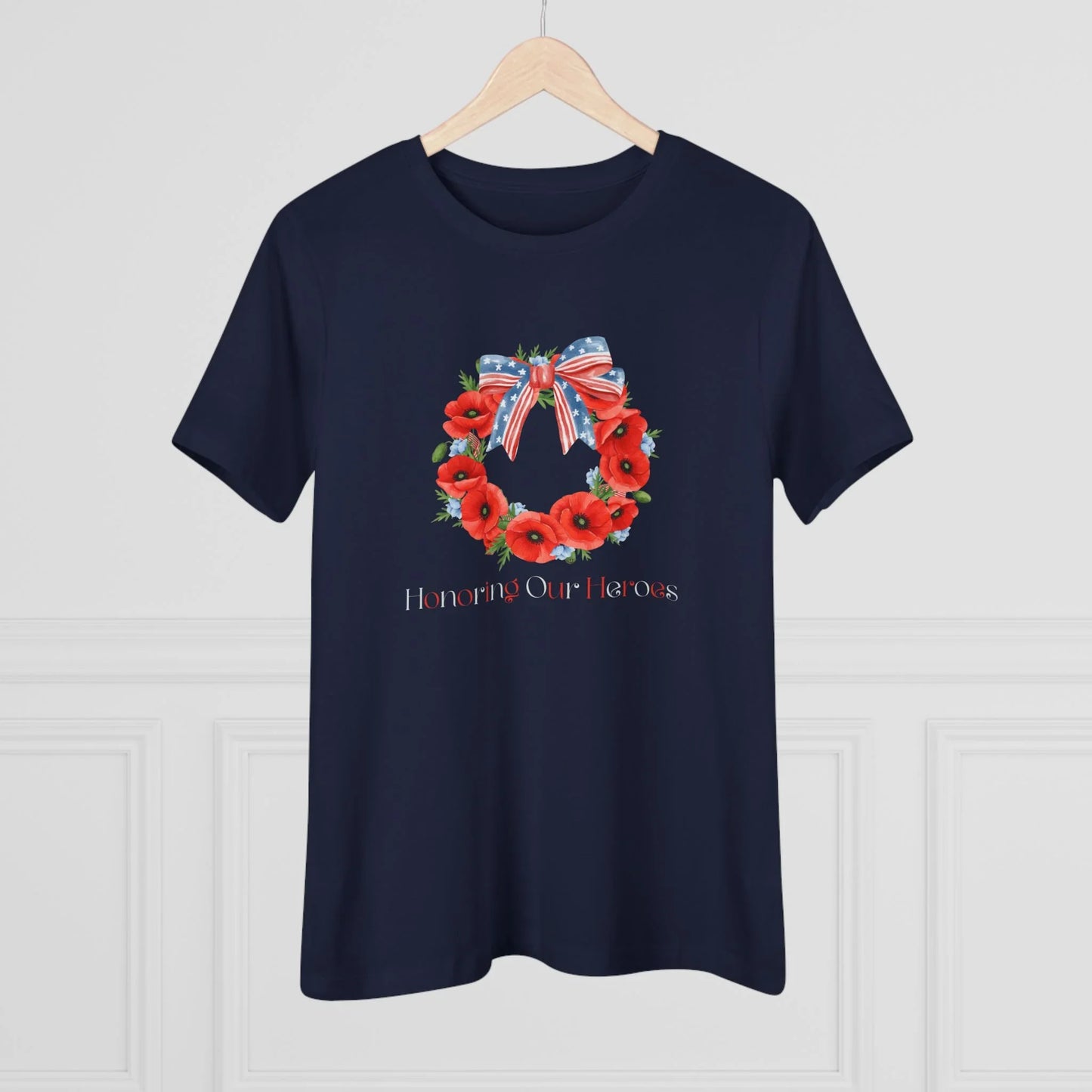 Memorial Day 'Honoring Our Heroes' Wreath - Women's Tee - Whippie's