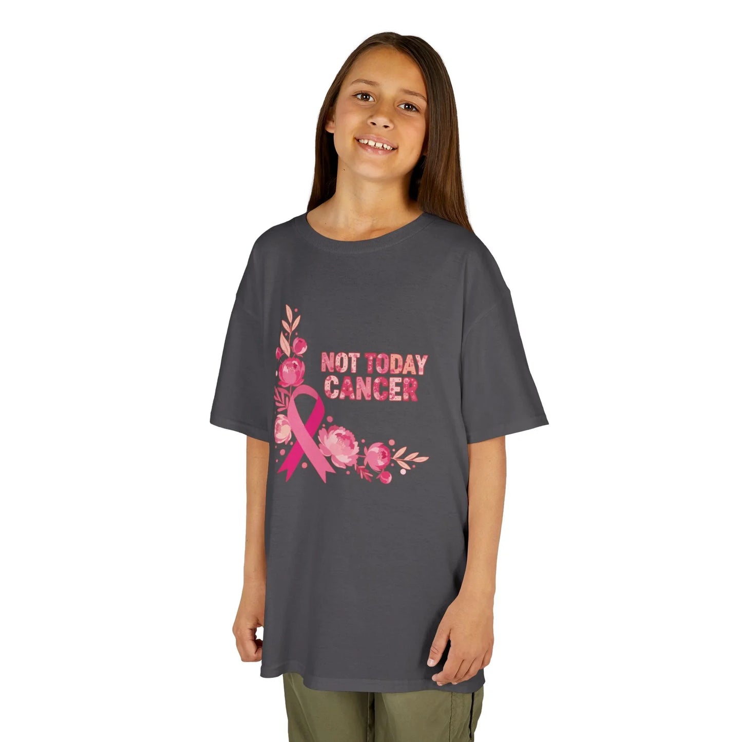 Lisa Whippie Fundraiser Breast Cancer Tee - Not Today Cancer Peony Youth