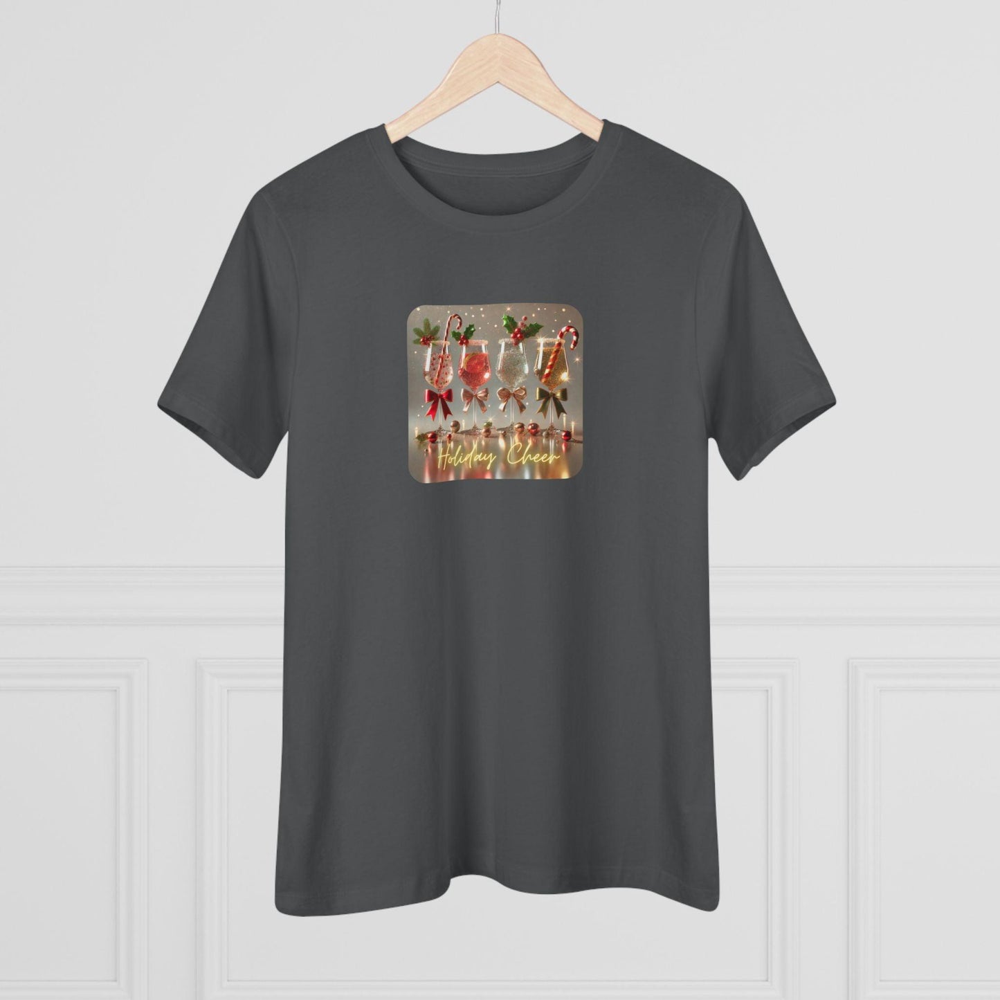 Holiday Cheer - Sip, Smile, Repeat 🥂🎄 - Women's Softstyle Tee - Whippie's