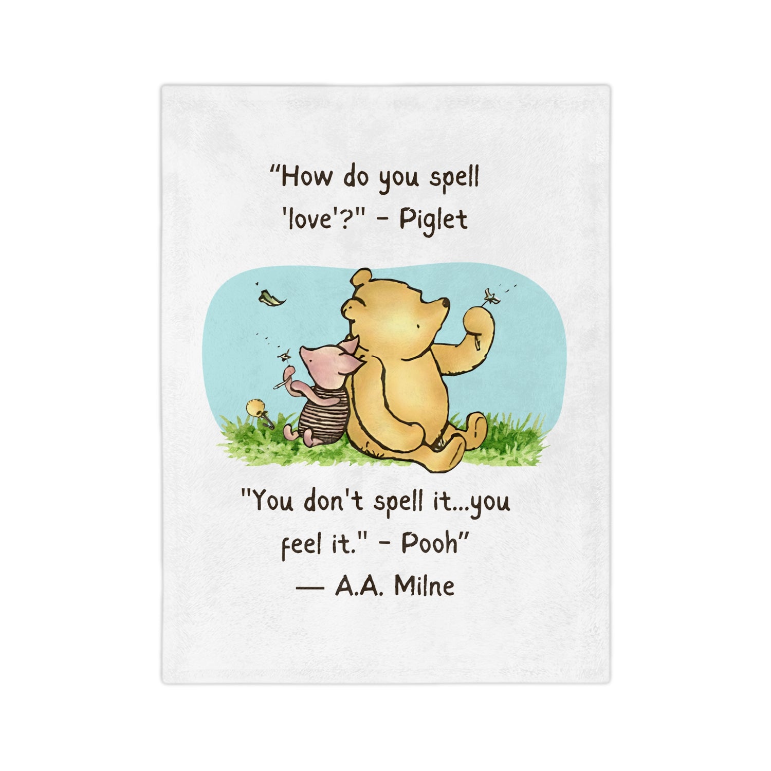 How Do You Spell Love? Soft Fleece Baby Blanket - Feel the Love!