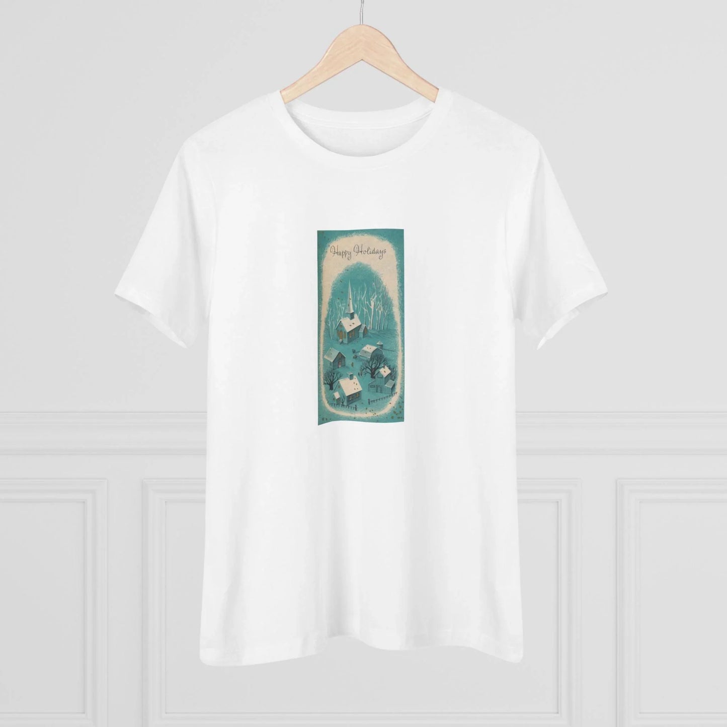 Happy Holidays - Vintage Village - Women's Tee - Whippie's