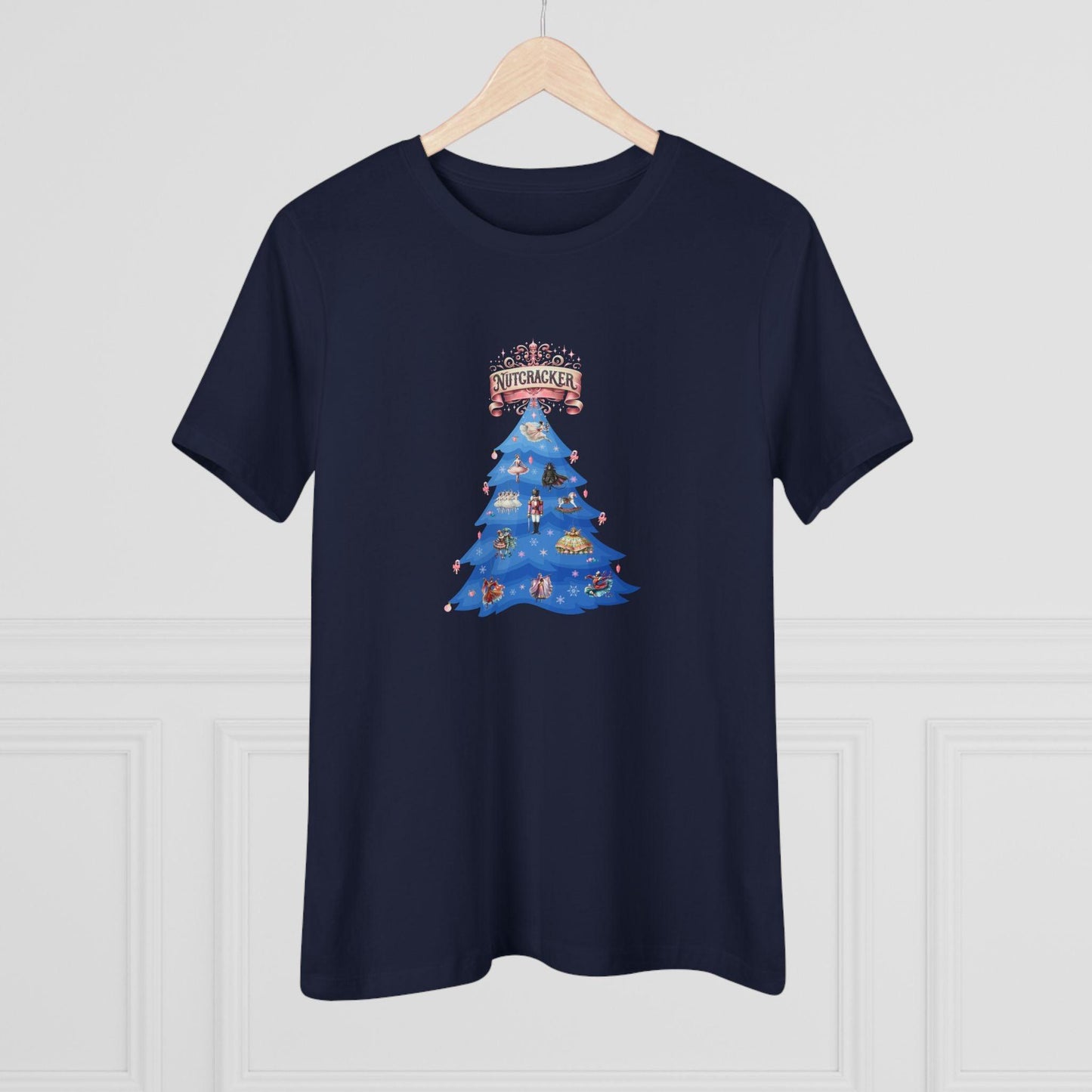 Nutcracker Christmas Tree - A Festive Affair! 🎄✨ Women's Softstyle Tee - Whippie's