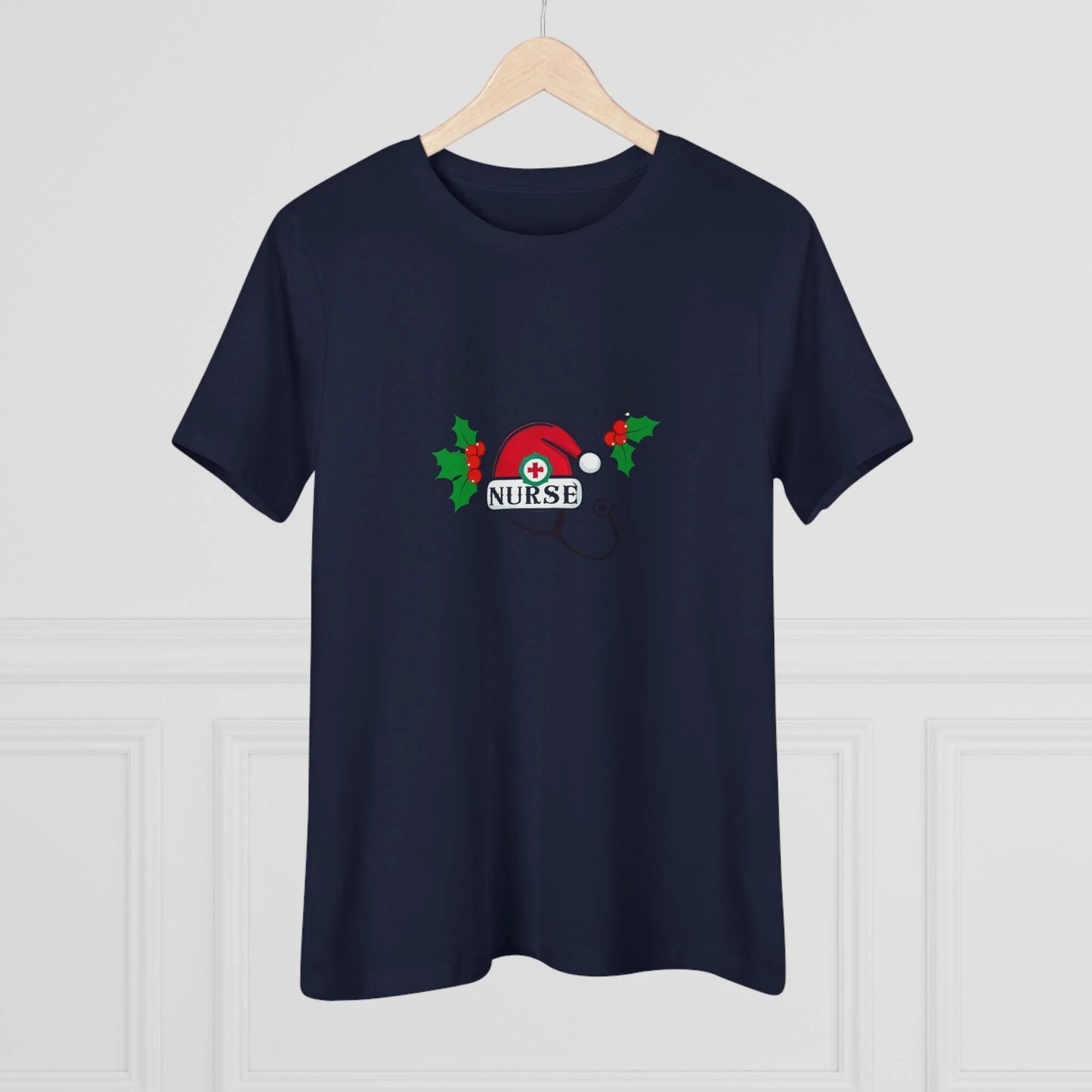 Santa's Favorite Nurse 🎅⚕️ - Stetoscope and Santa Hat 🎁🎄 - Women's Softstyle Tee - Whippie's