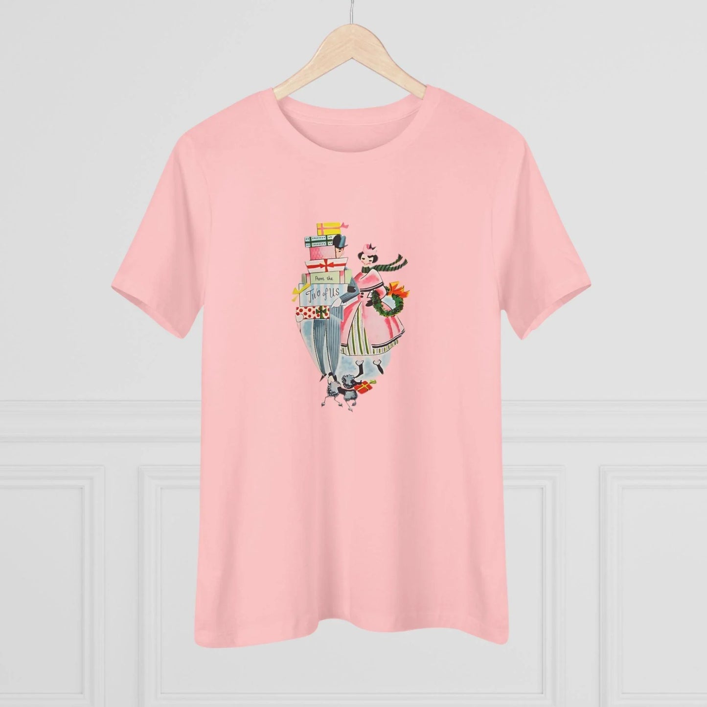 🎁 From the Two of Us! 🎄 Women's Tee ✨ Spread vintage holiday cheer! - Whippie's