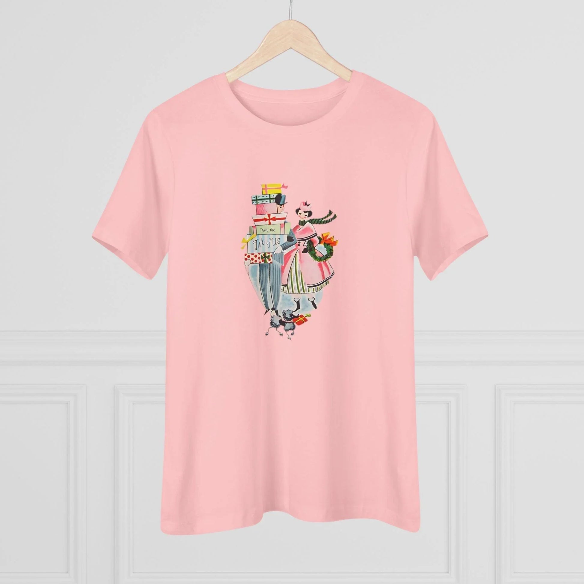 🎁 From the Two of Us! 🎄 Women's Tee ✨ Spread vintage holiday cheer! - Whippie's