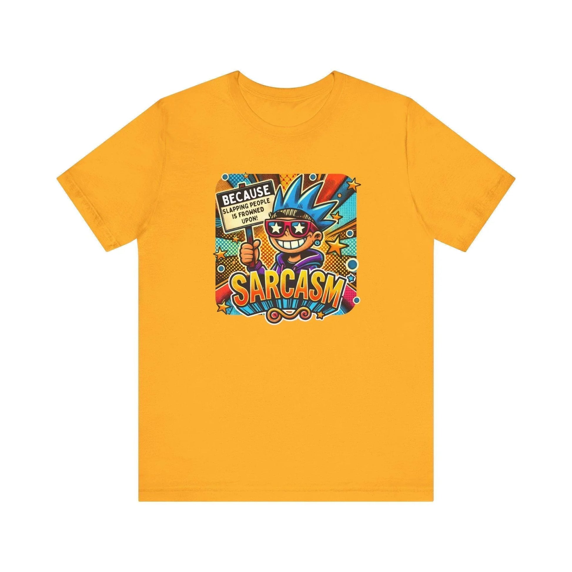 🎭 Sarcasm: It's Better Than Slapping 😉 Unisex Jersey Tee ✨ - Whippie's