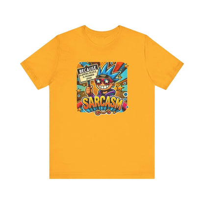 🎭 Sarcasm: It's Better Than Slapping 😉 Unisex Jersey Tee ✨ - Whippie's