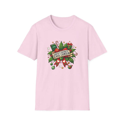 Santa's Favorite School Counselor Unisex Tee 🍎🎅 - Whippie's