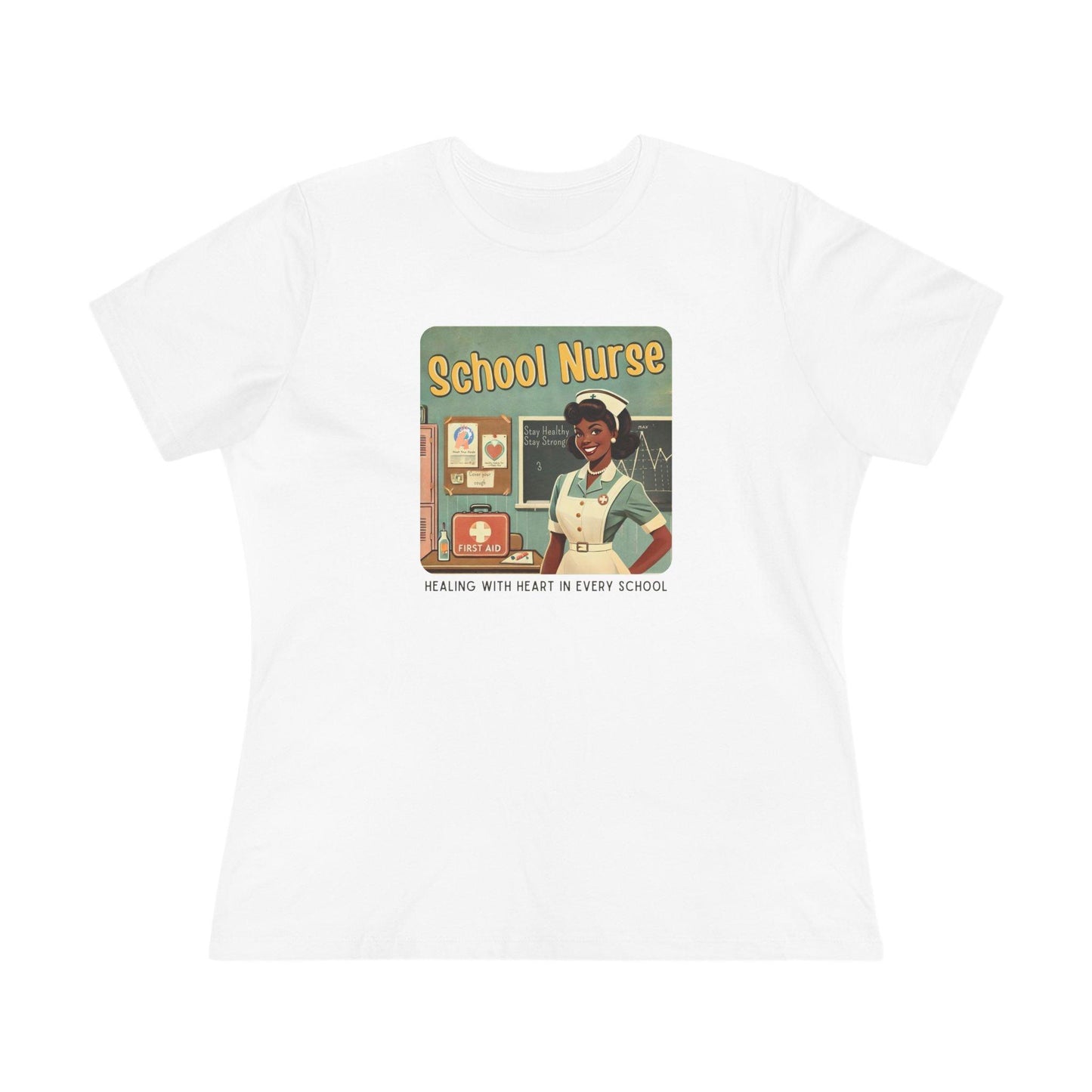 School Nurse Hero Tee (2) - Healing with Heart in Every School 🩺❤️ - Whippie's