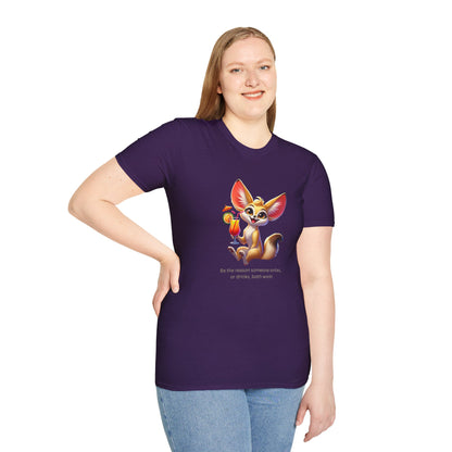 Fennec Fox Cocktail - Cheers to Good Times and Smiles! Unisex T-shirt