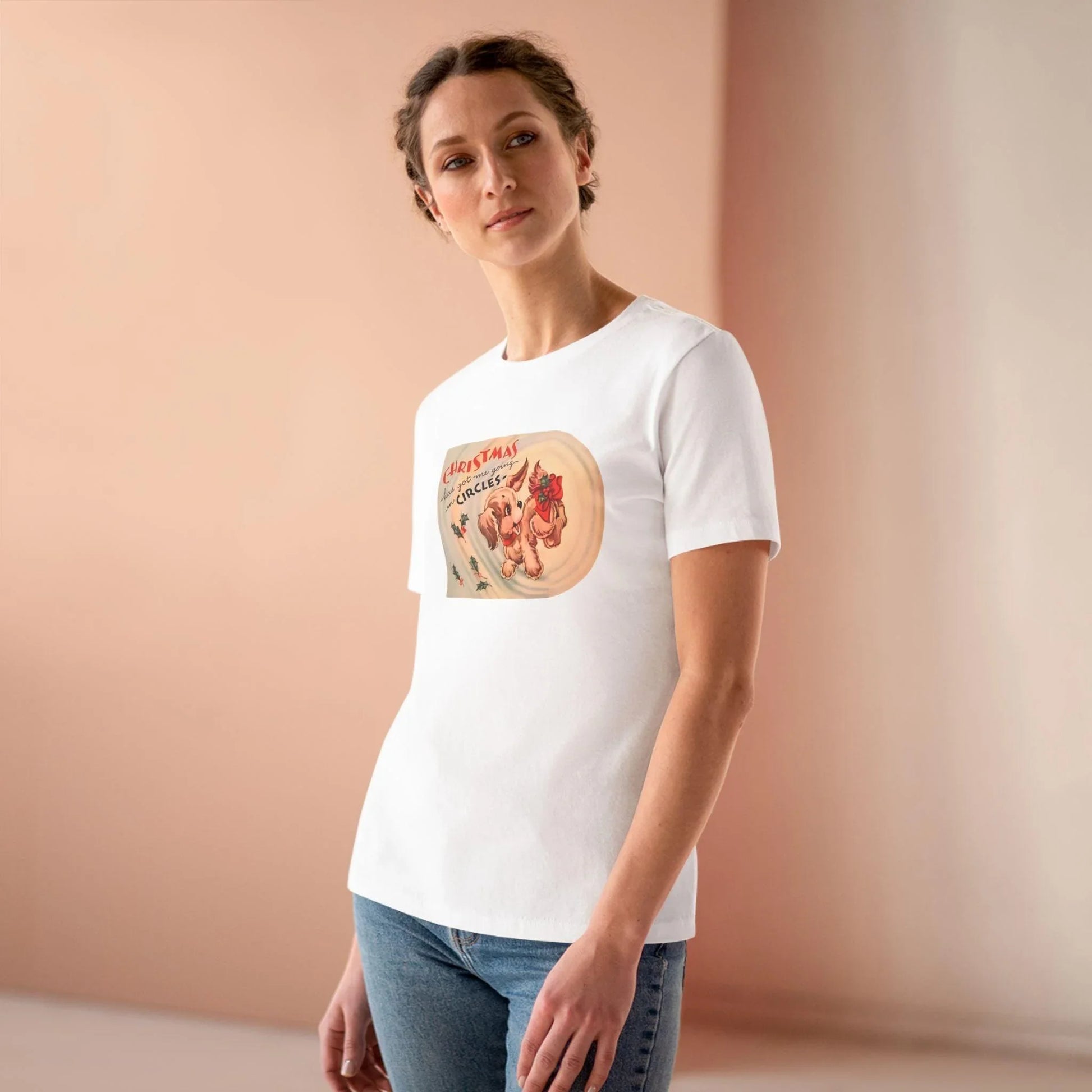 Christmas Has Me Going in Circles - Women's Softstyle Tee - Whippie's