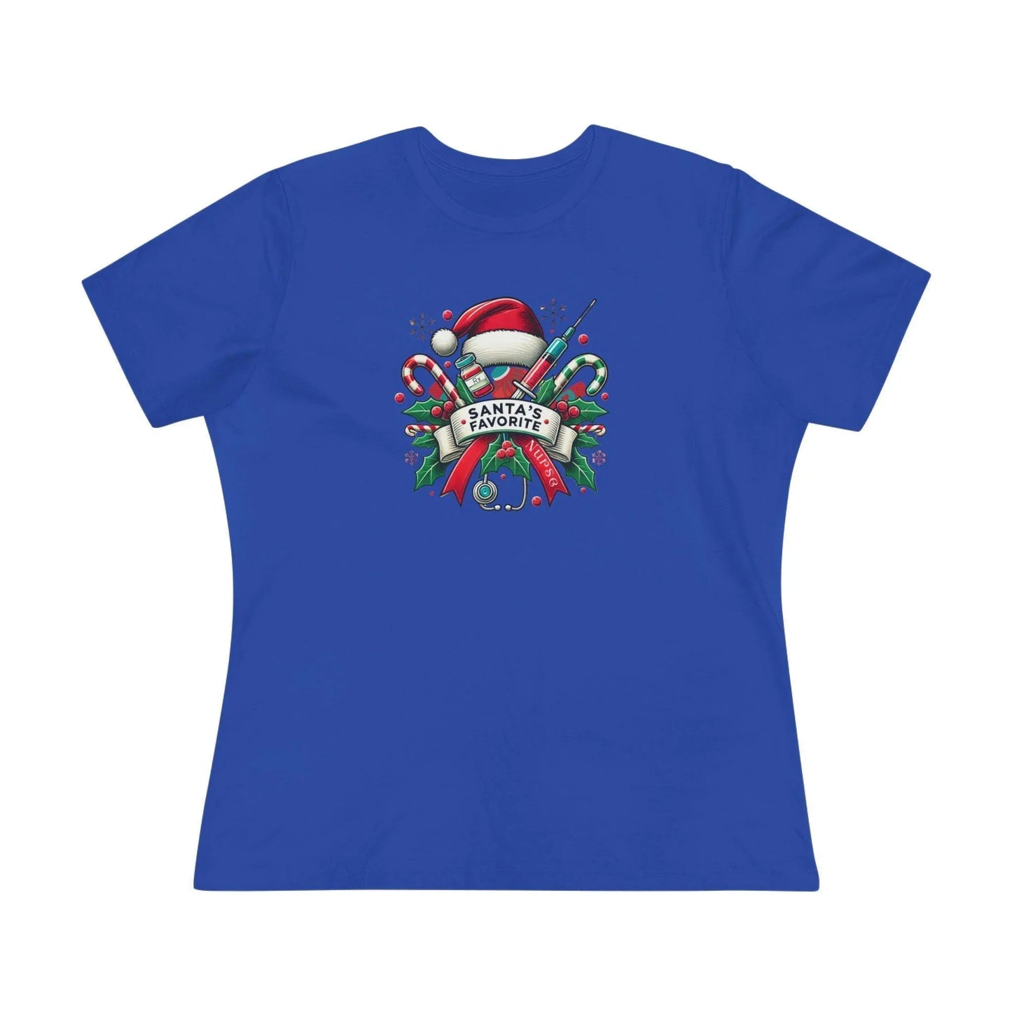 Santa's Favorite Nurse - Women's Softstyle Tee - Whippie's