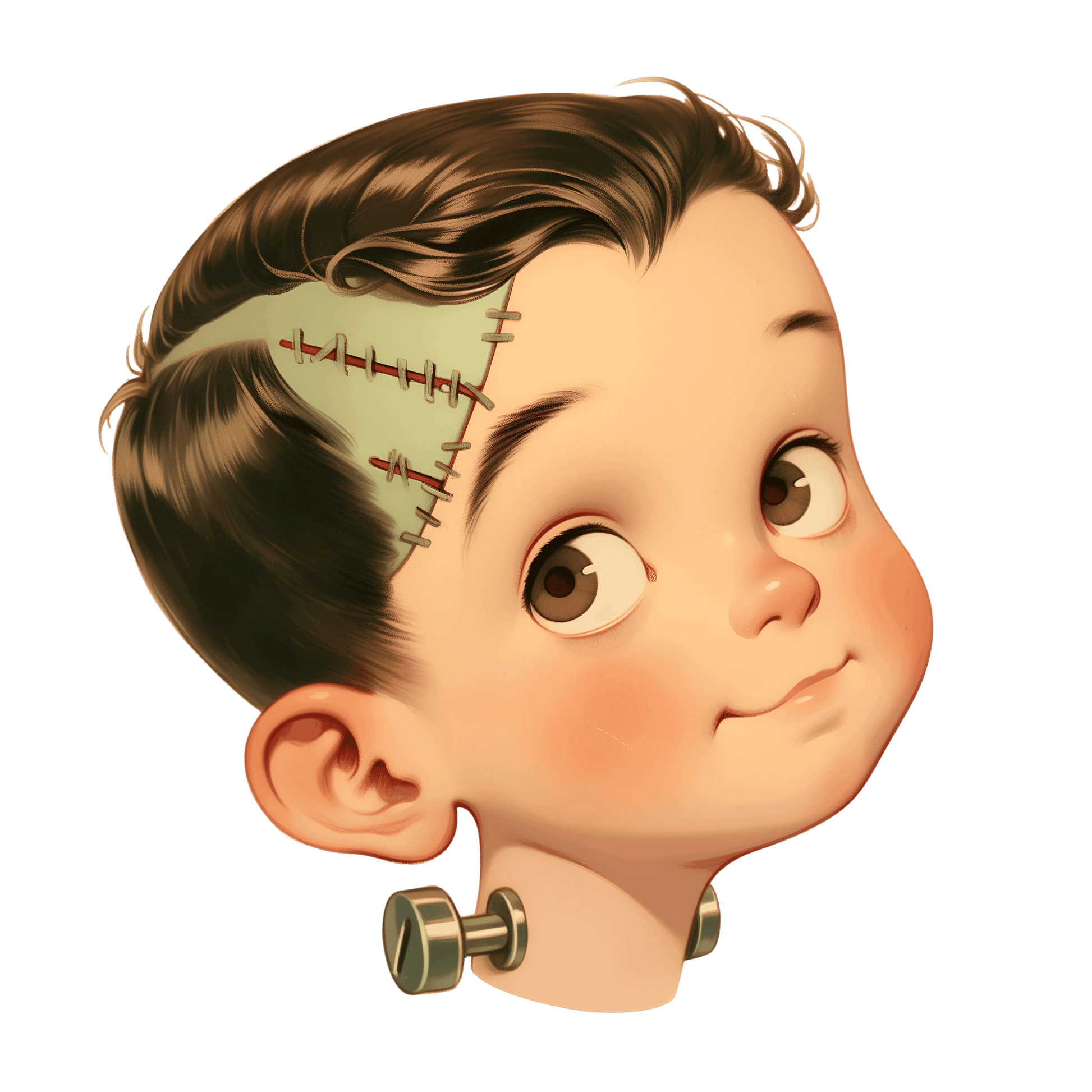 Cute Frankenstein V-Neck Tee - Whippie's