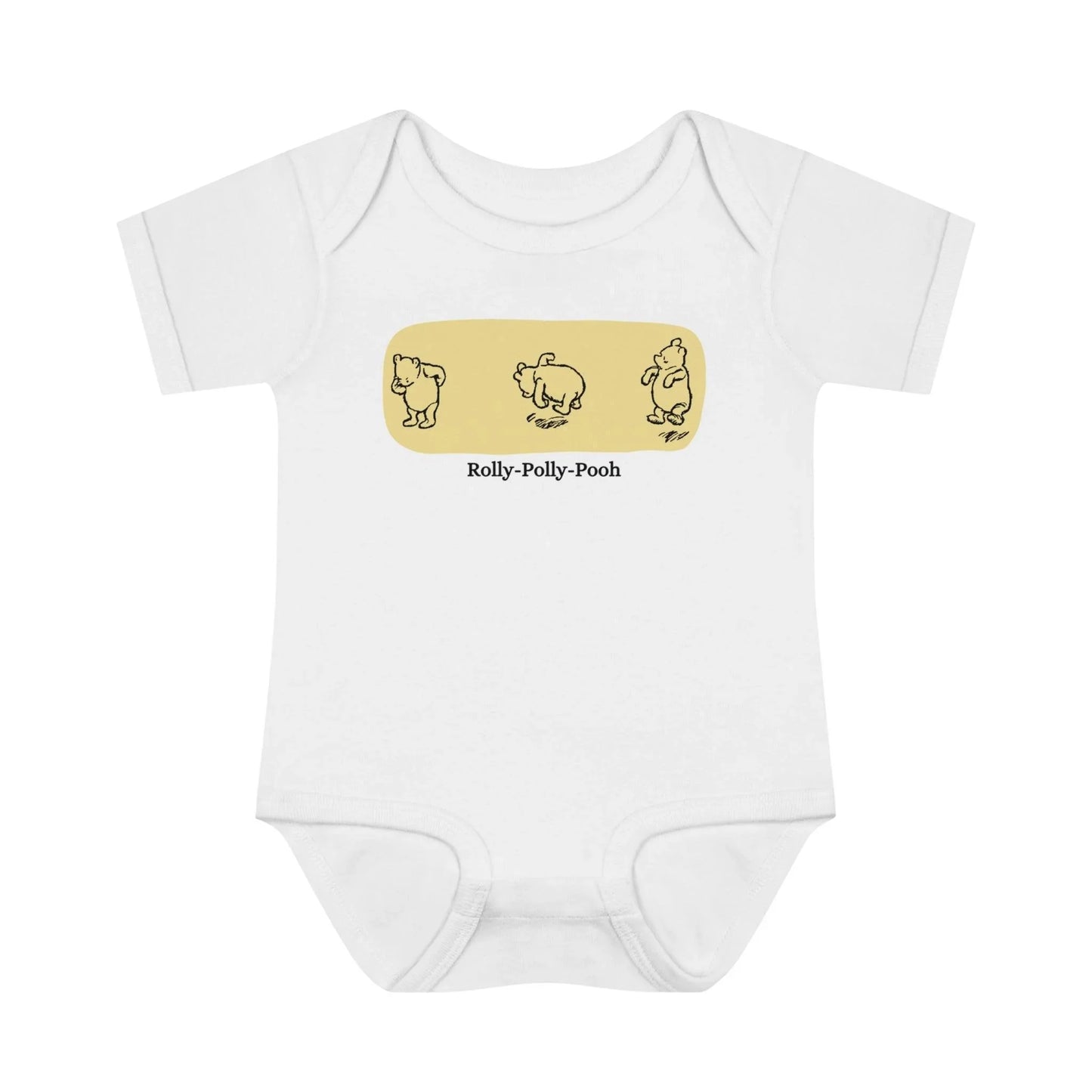 🧸 Rolly-Polly Pooh Onesie 🍯 Unisex Onesie ✨ A classic tale for a cuddly baby! - Whippie's